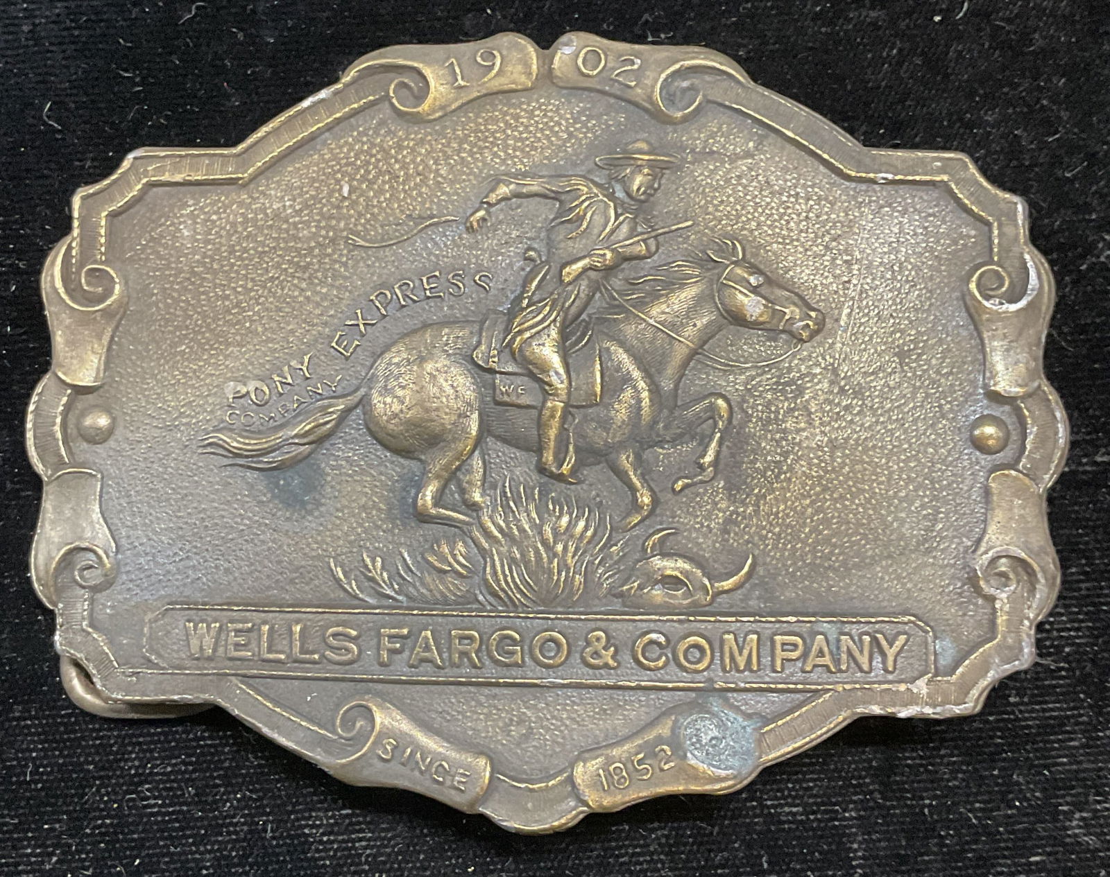 Repro E Gaylord Tiffany Studio Pony Express Buckle (1 of 6)
