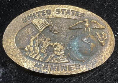 Repro Tiffany Studio United Sates Marines Buckle