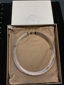 Milor Italy Bronze Omega Chain Necklace NIB