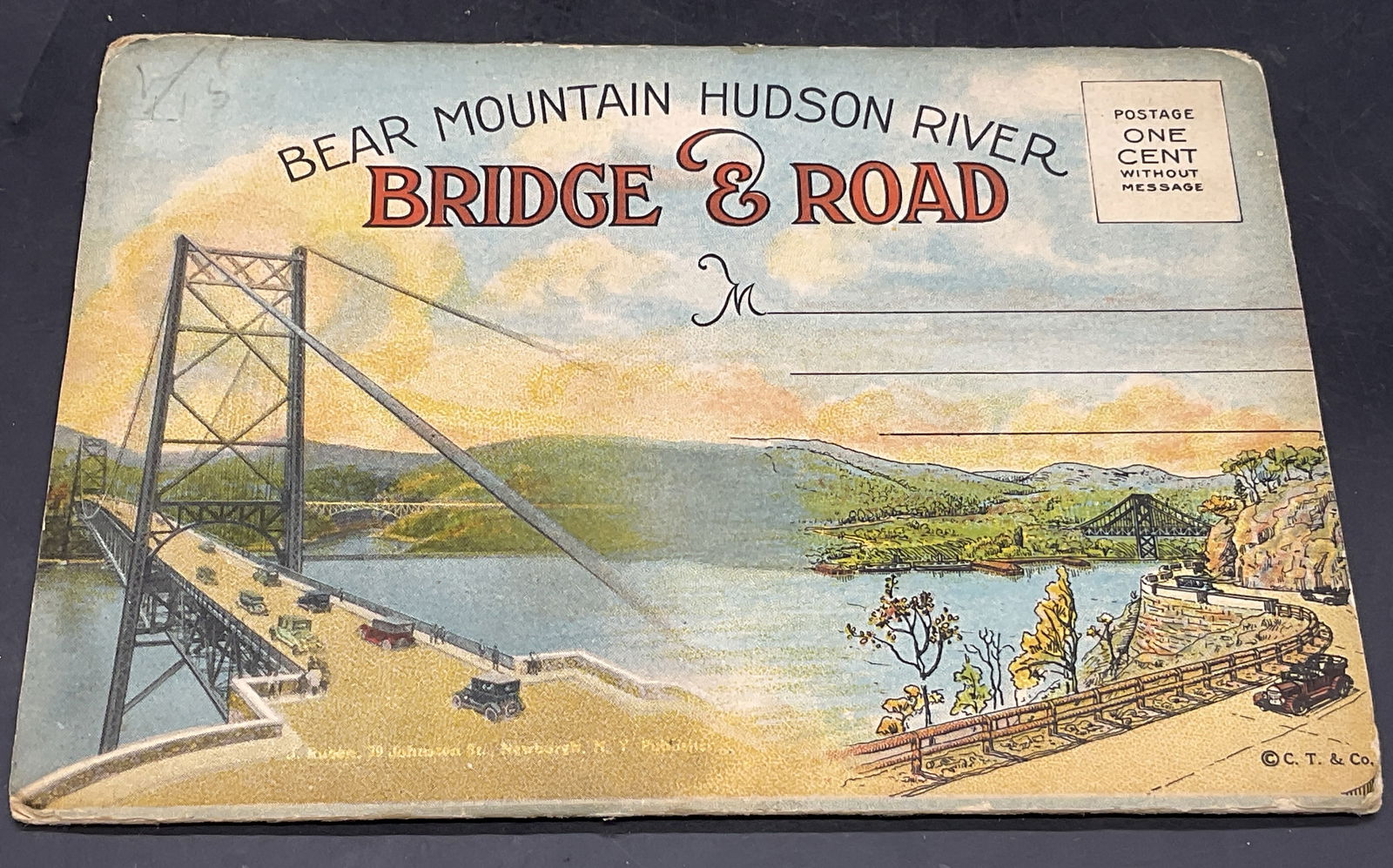 BEAR MOUNTAIN HUDSON RIVER Vintage Postcard Book (1 of 8)