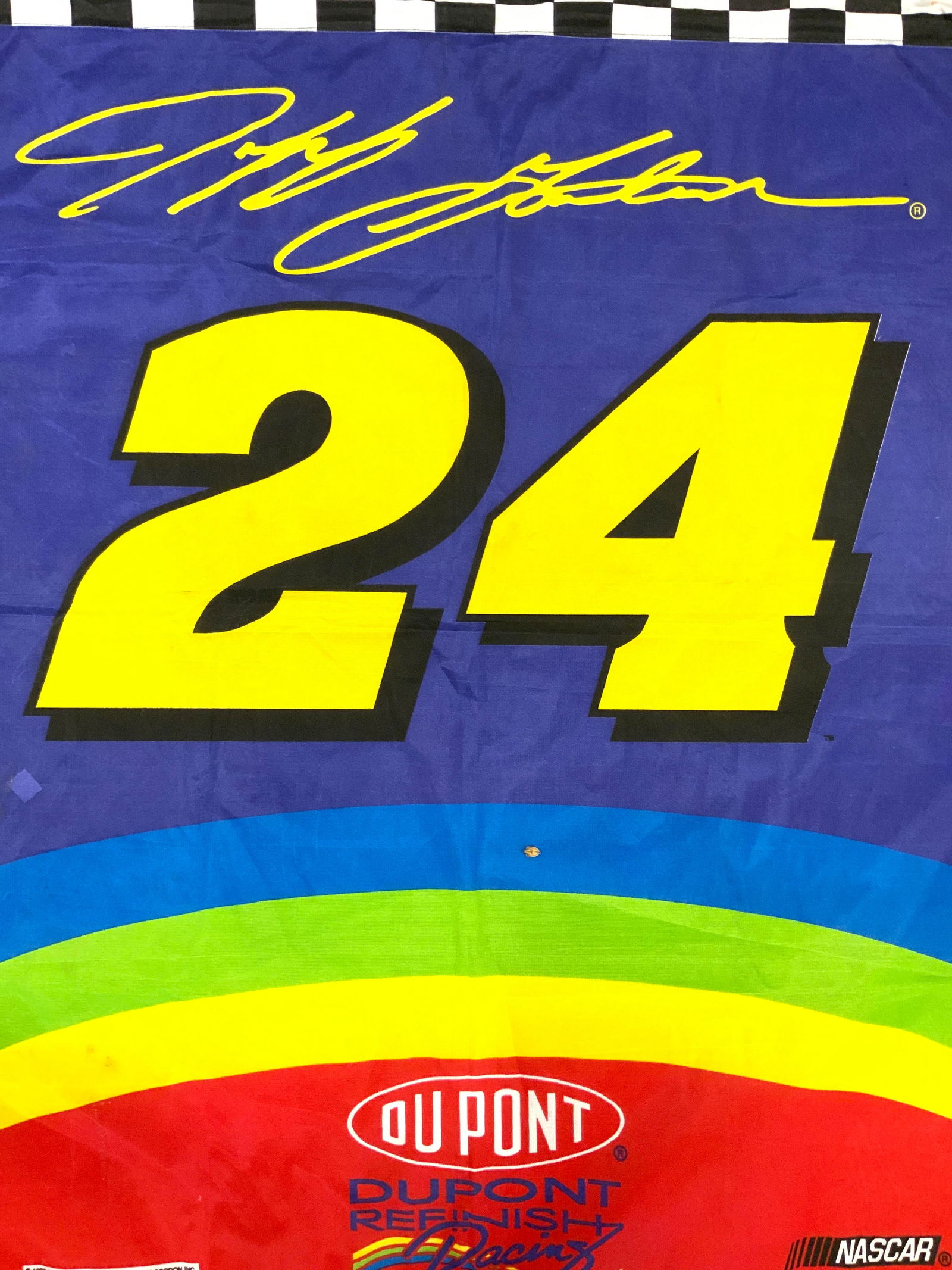VALLEY FORGE JEFF GORDON Wall Hanging NASCAR Flag (1 of 7)