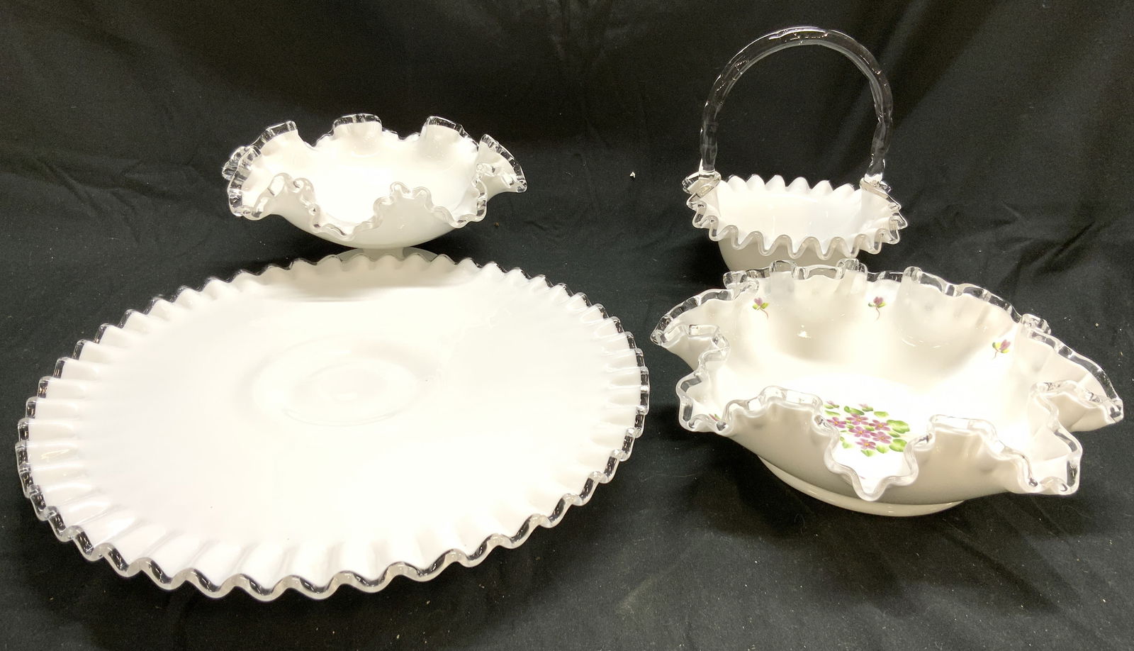 Lot 4 Asst Handkerchief Art Glass Tabletop (1 of 8)