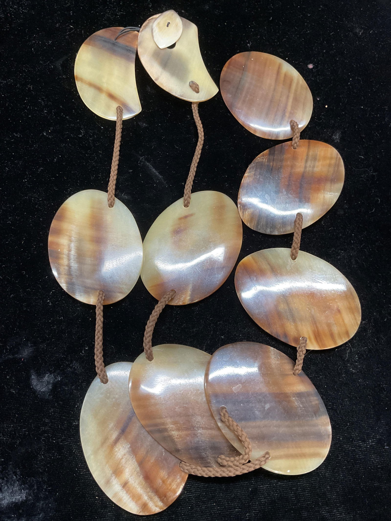 Vintage Carved Horn Pendant Necklace (1 of 6)