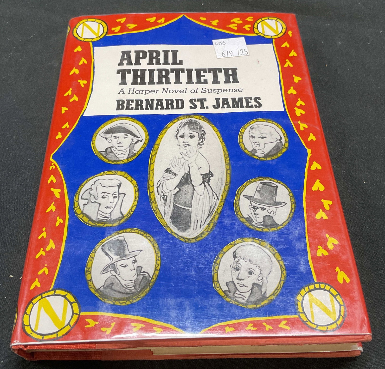 1st Edt April Thirtieth, Bernard St James, 1978: Hardcover first edition copy of April Thirtieth by Bernard St James. Harper and Row, 1978. Measures approx 8.25 x 5.75 inches. Some wear to cover, pages, and binding consistent with exposure. Book, vi