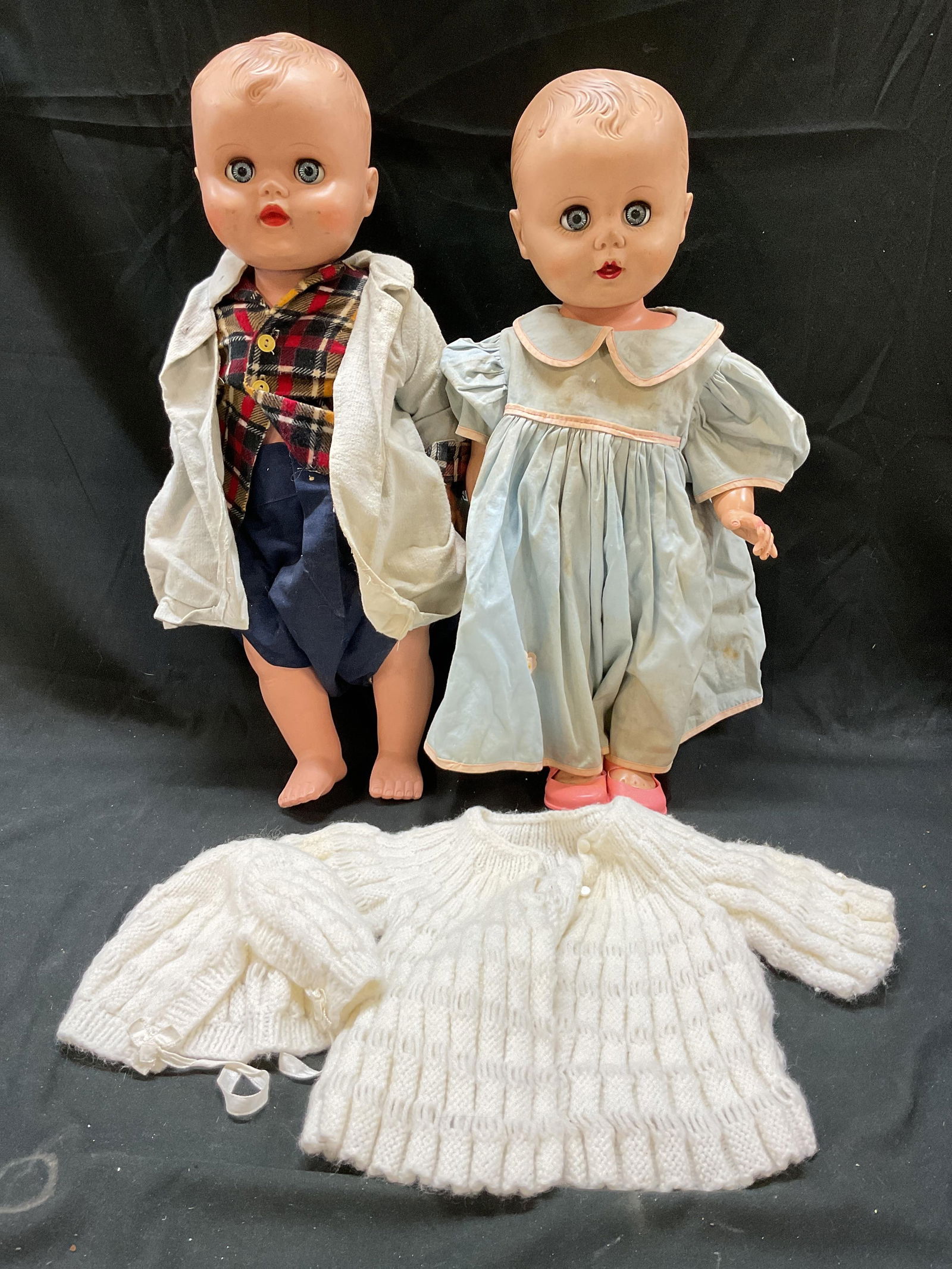 Set 2 Vtg Baby Doll Figurines Wet and Drink (1 of 9)