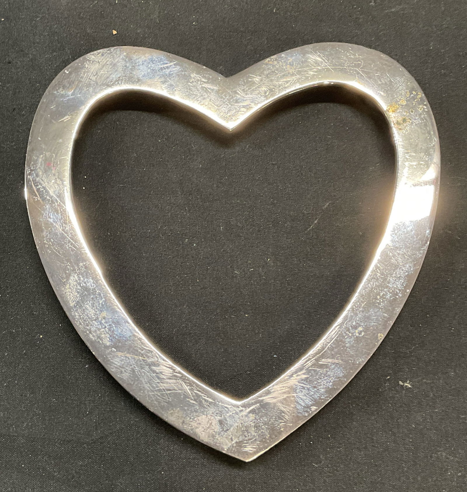 Bonwit Teller Silver Plated Heart Trivet, Italy (1 of 7)