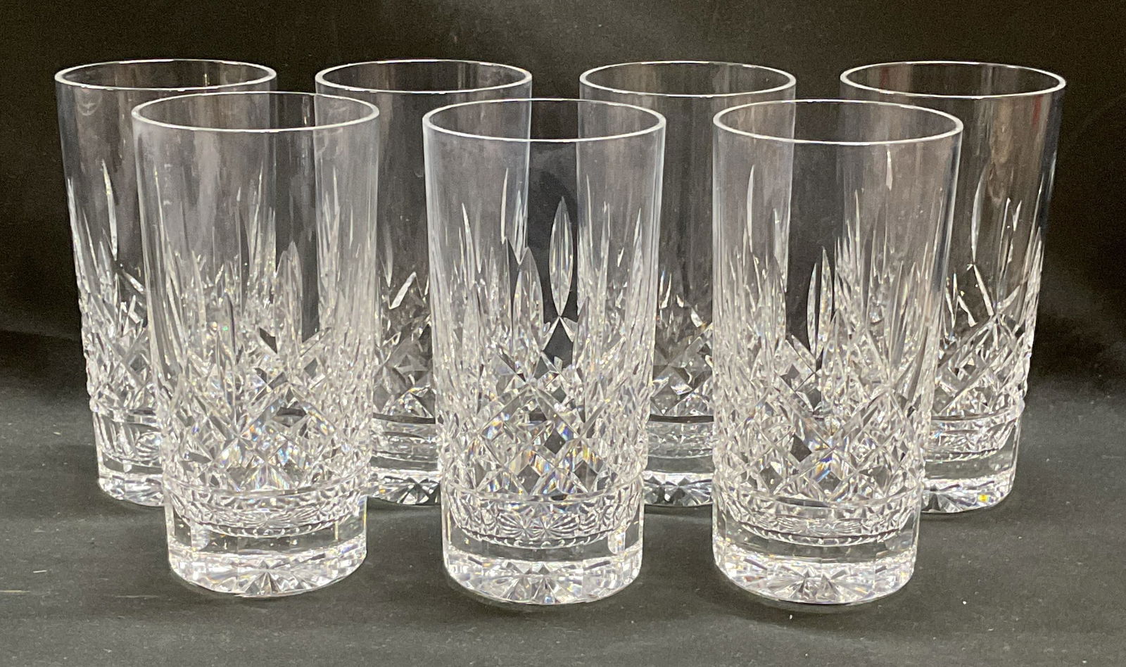 Set 7 Waterford Cut Crystal Highball Glasses (1 of 6)