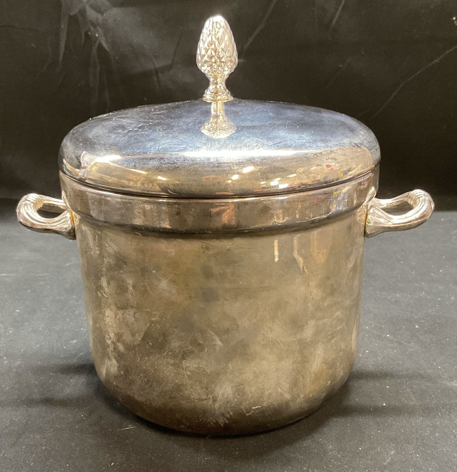 Signed Silver Plated Lidded Ice Bucket (1 of 6)