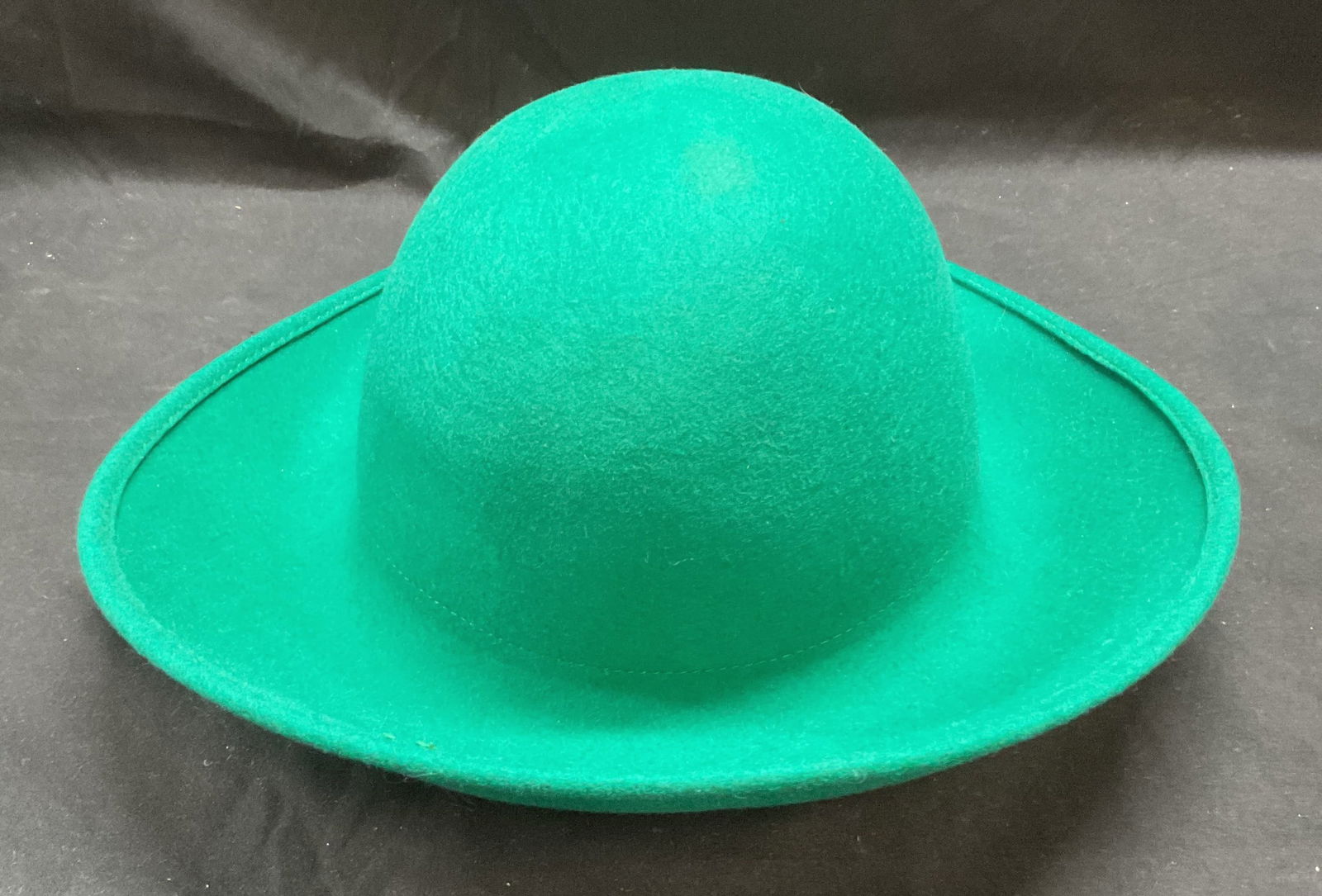 Saks Fifth Avenue Green Felt Wool Hat, Italy (1 of 6)