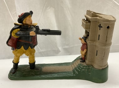 William Tell Shooting Mechanical Cast Iron Bank