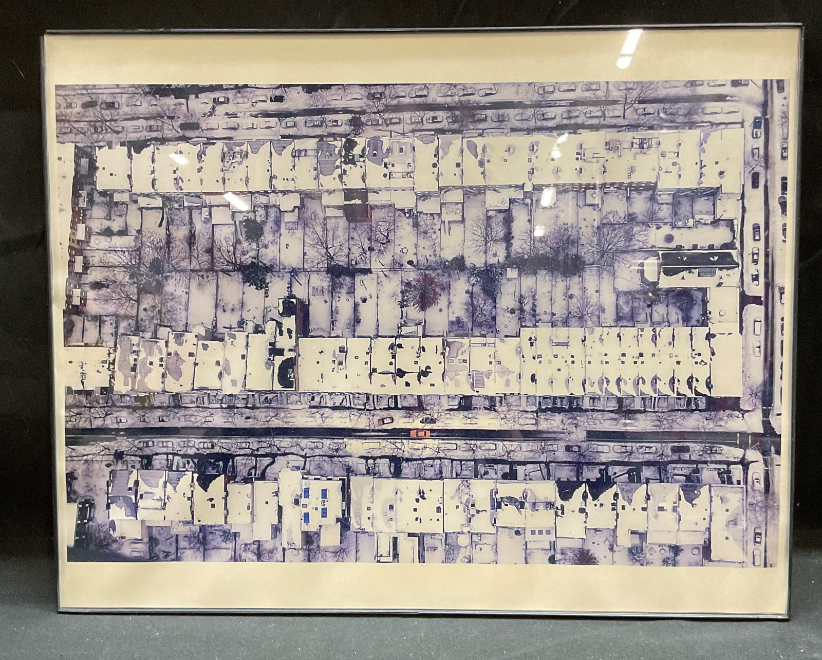 Framed Urban Scene Aerial View Fine Art Print (1 of 6)