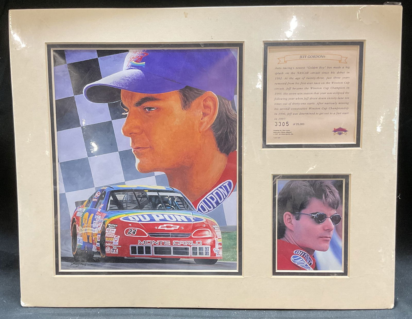 1997 NASCAR Jeff Gordon Ltd Edt Lithograph (1 of 6)