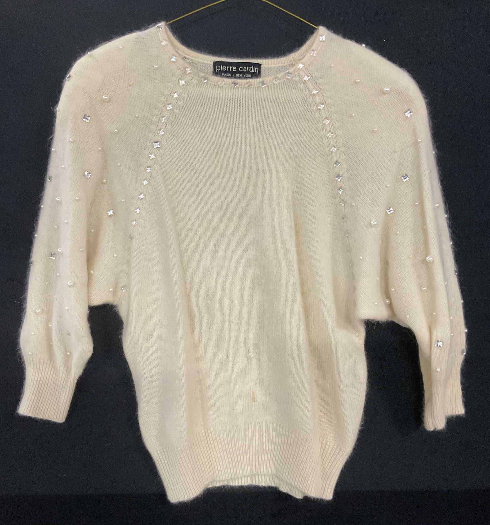 Pierre Cardin Wool Angora Embellished Sweater (1 of 6)