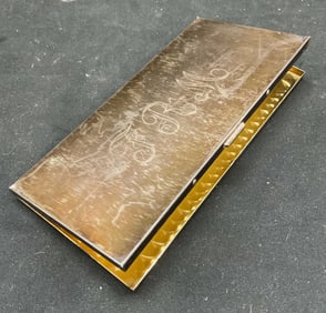 Vtg FRM Silver Plated Cigarette Case Card Holder