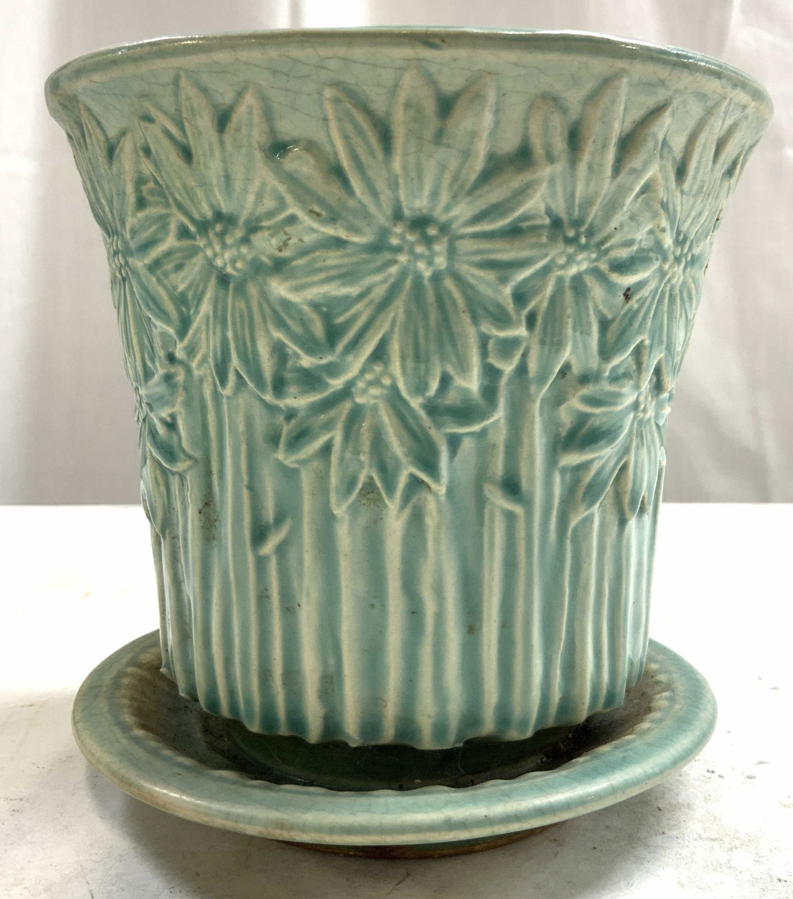 MCCOY Vtg 1940s Ceramic Planter Vessel (1 of 6)