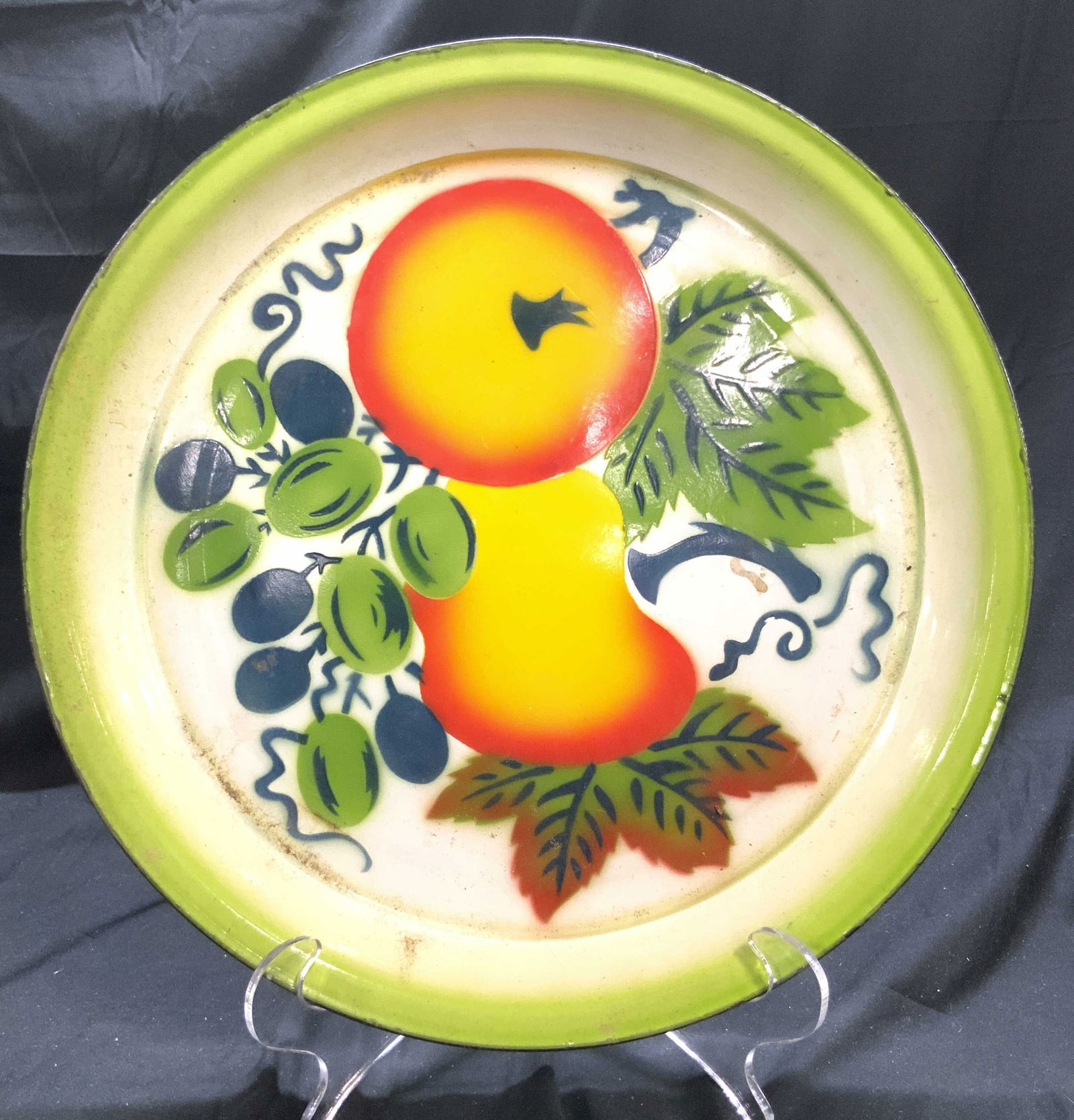 Mid Century Graniteware enamelware platter (1 of 6)