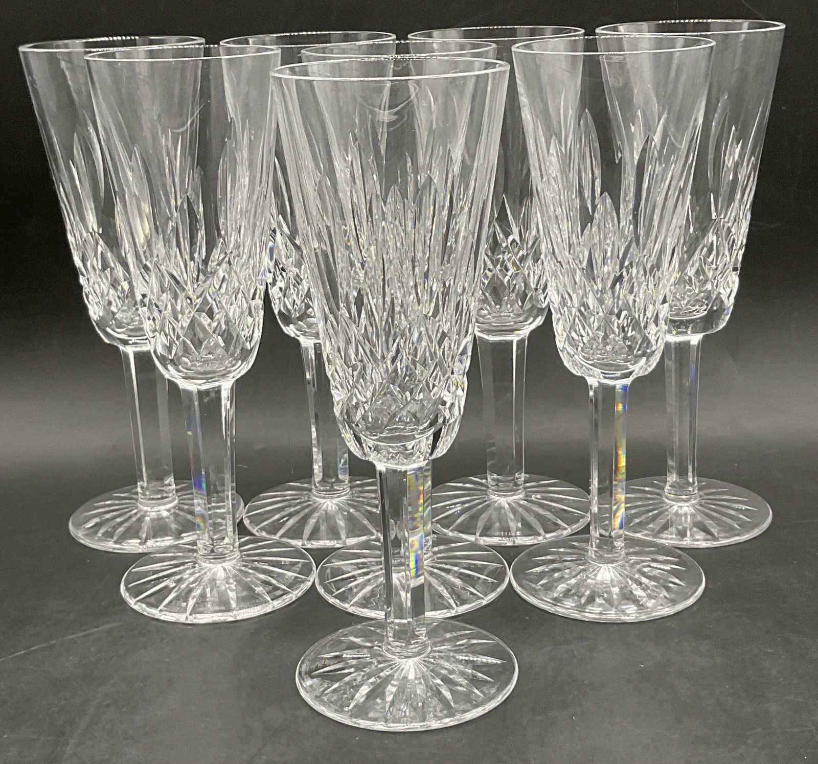 Set 8 WATERFORD Cut Crystal Stemware Glasses (1 of 7)