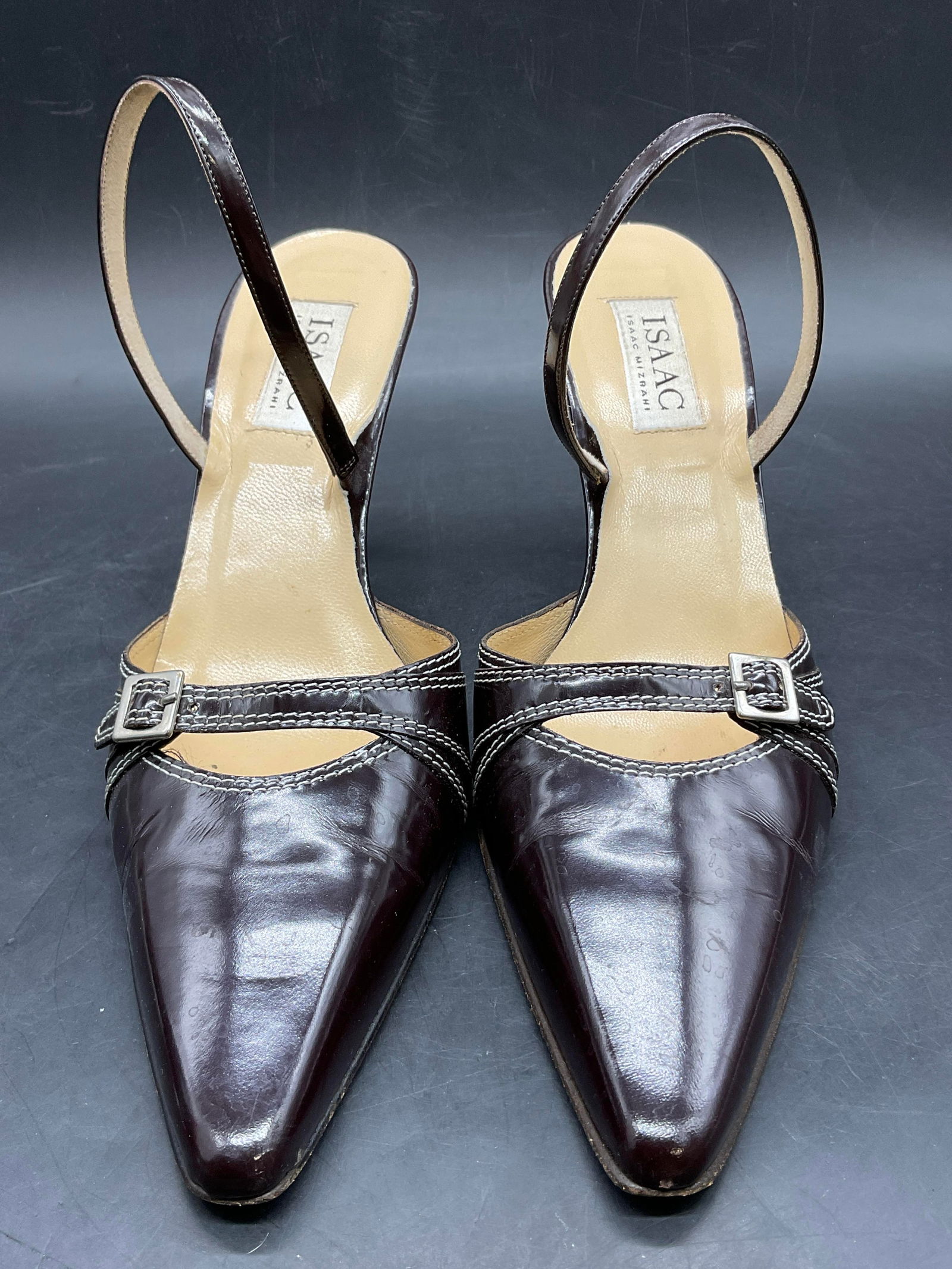 ISAAC MIZRANI Pointed Toe High Heel Shoes, Italy (1 of 8)