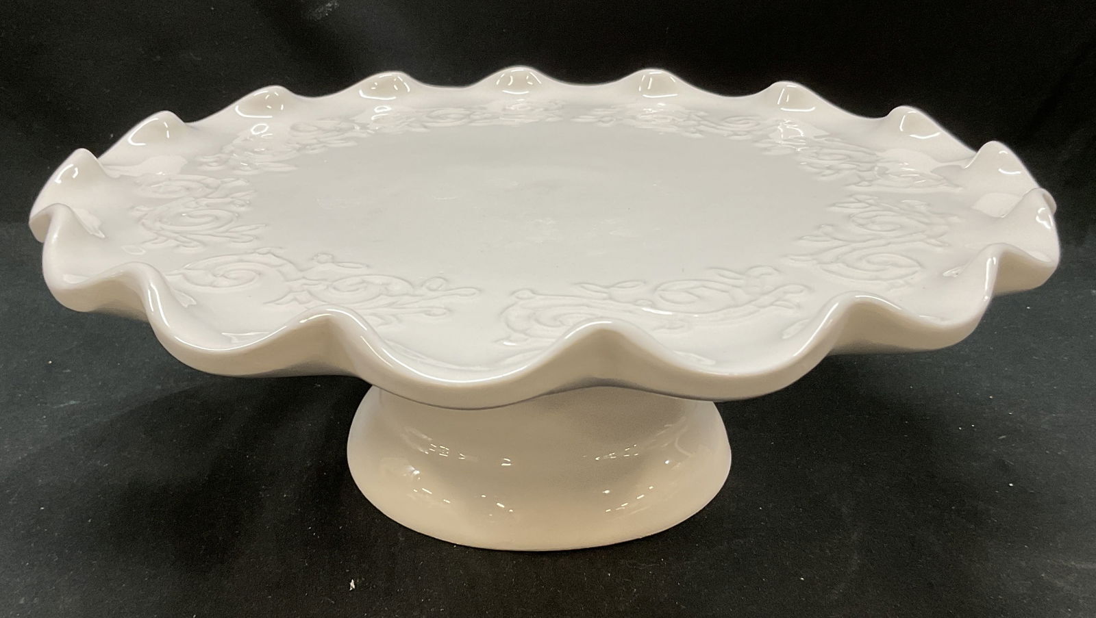 Vtg Maioliche Jessica Ceramic Cake Stand Italy (1 of 7)