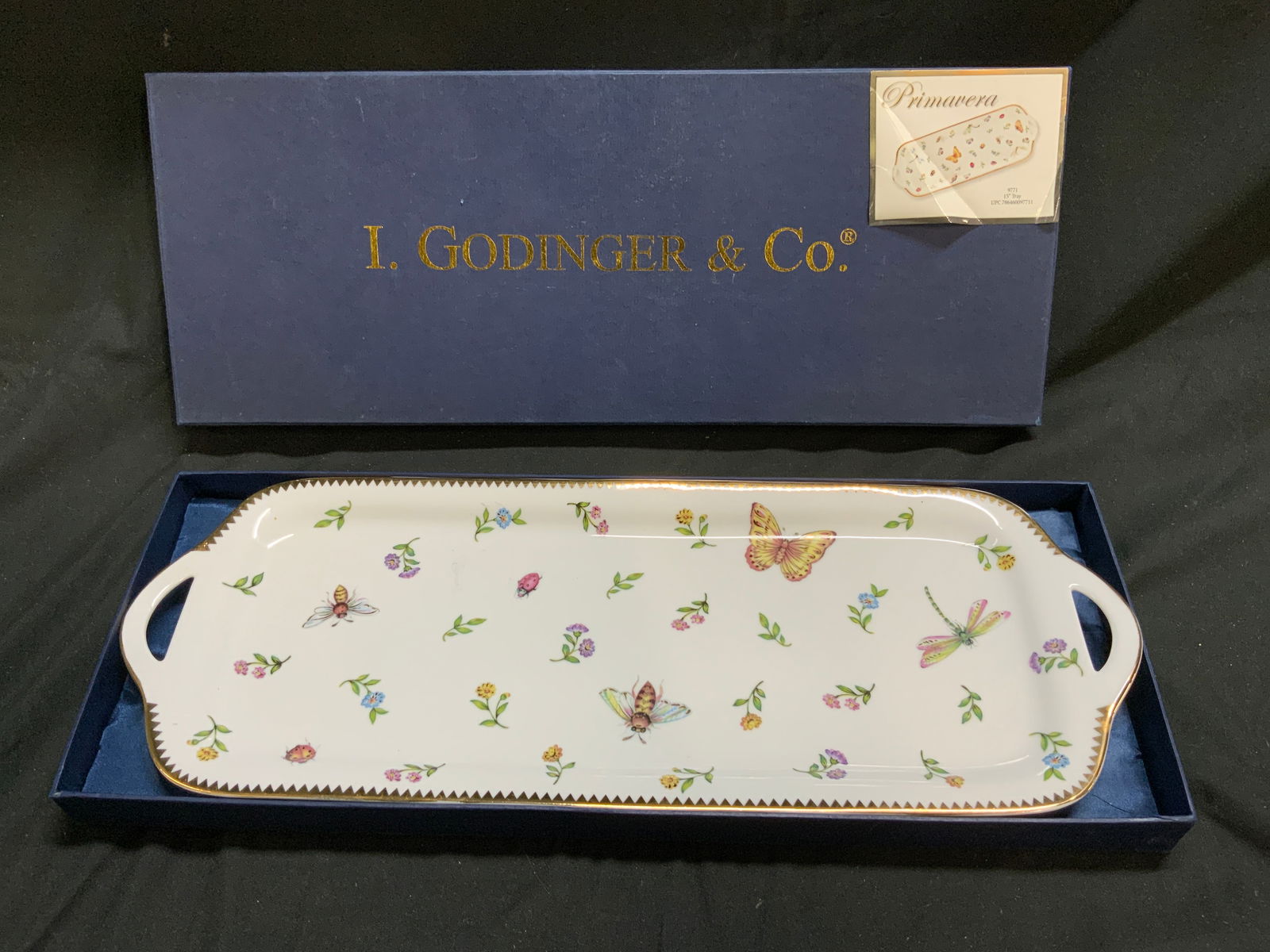 I. Godinger & CO. Primavera Serving Tray W Org Box (1 of 7)