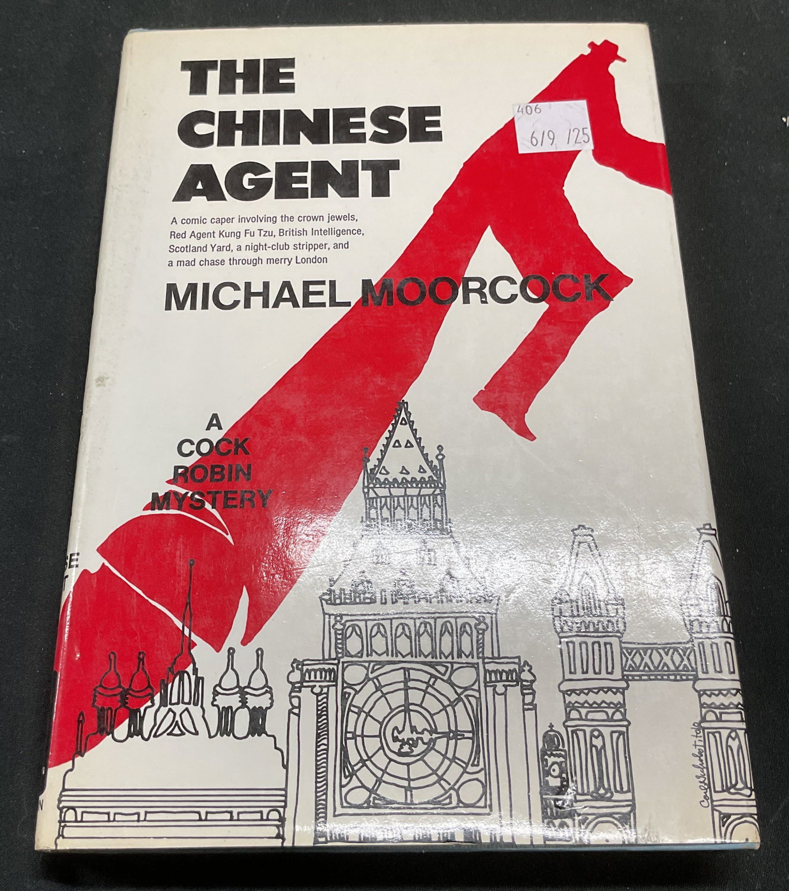 1st Ed The Chinese Agent Michael Moorcock 1970: First edition/first printing hardcover The Chinese Agent by Michael Moorcock. The Macmillan Company, 1970. Measures approx 8.5 x 5.75 inches. Some wear to cover, pages, and spine consistent with expos