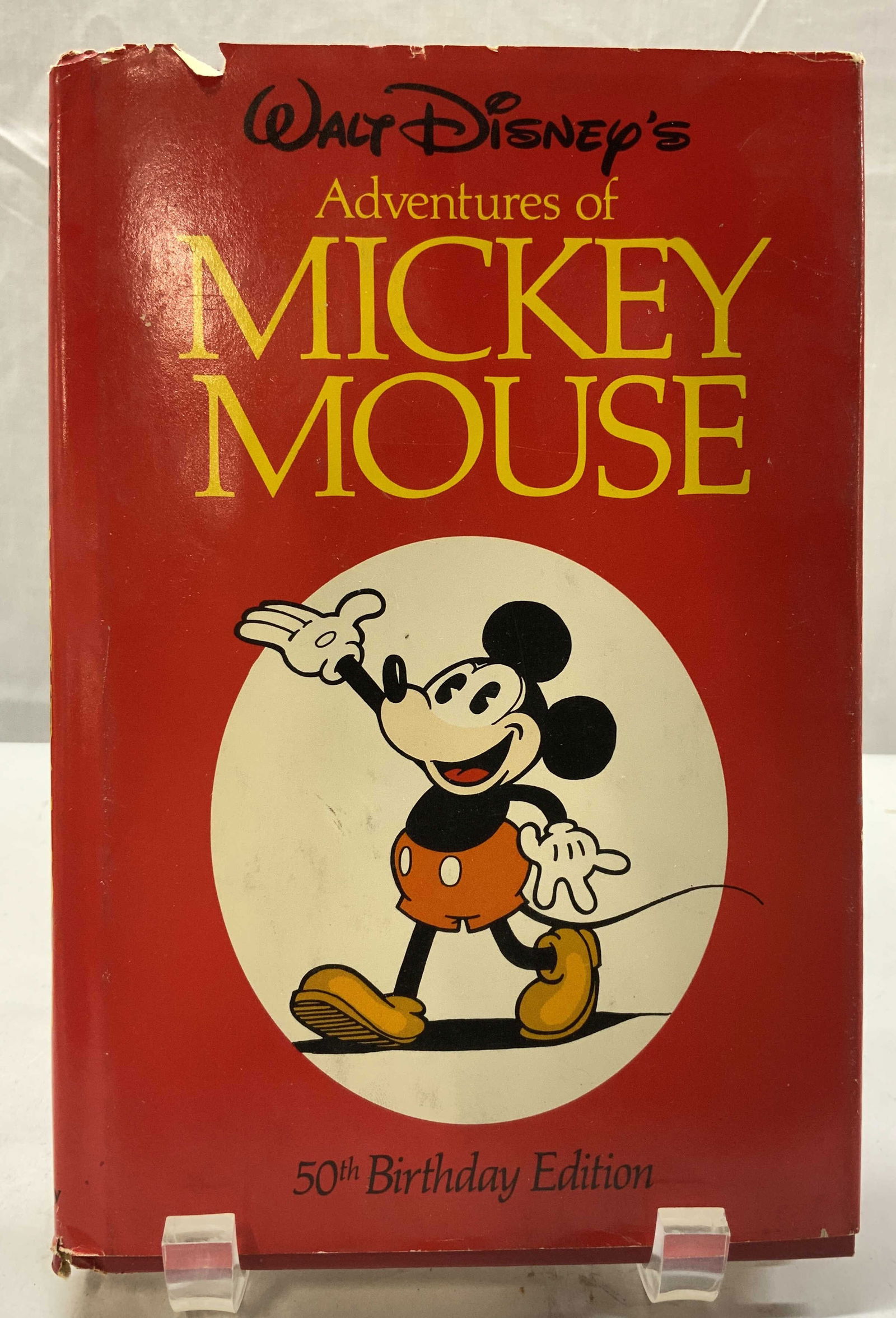 1978 DISNEY Adventure of Mickey Mouse Illustr Book: 1978 DISNEY Adventure of Mickey Mouse Illustr Book WALT DISNEYS Adventure of Mickey Mouse 50th Birthday Edition. Book features colorful illustrations. COPYRIGHT 1978 BY WALT DISNEY PRODUCTIONS. Surfac