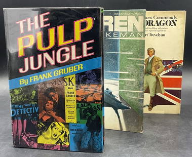 Lot 3 Vintage First Edition Books, 1981 KOREN +: Three vintage first edition hardcover books. Includes: Koren by Tim Lukeman C. 1981 First Edition, His Highness Commands Pendragon by Robert Trevelyan C. 1976 First American Edition, and The Pulp Jung