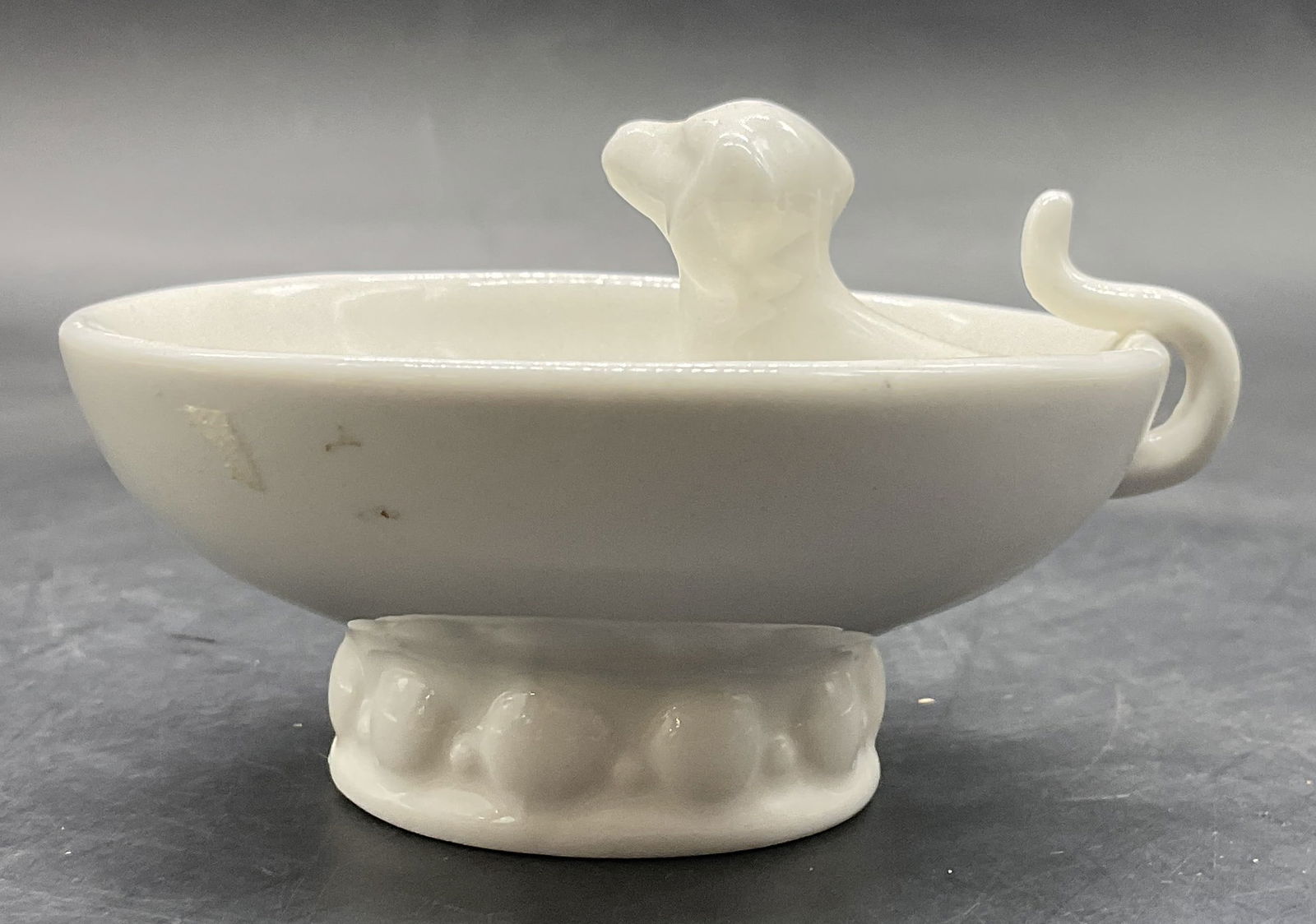 White Ceramic Dog Figural Trinket Dish (1 of 7)