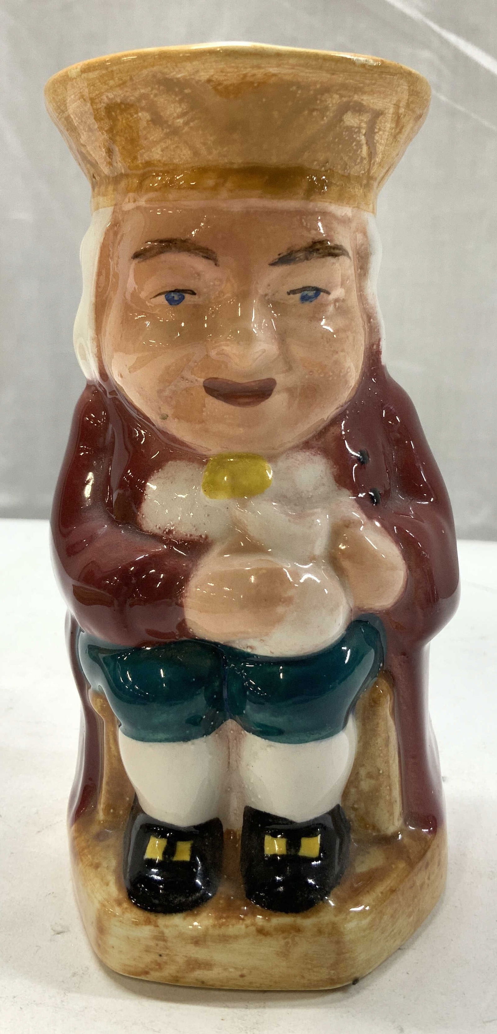 Vntg 18th Century Figurine Toby Ceramic Mug (1 of 7)