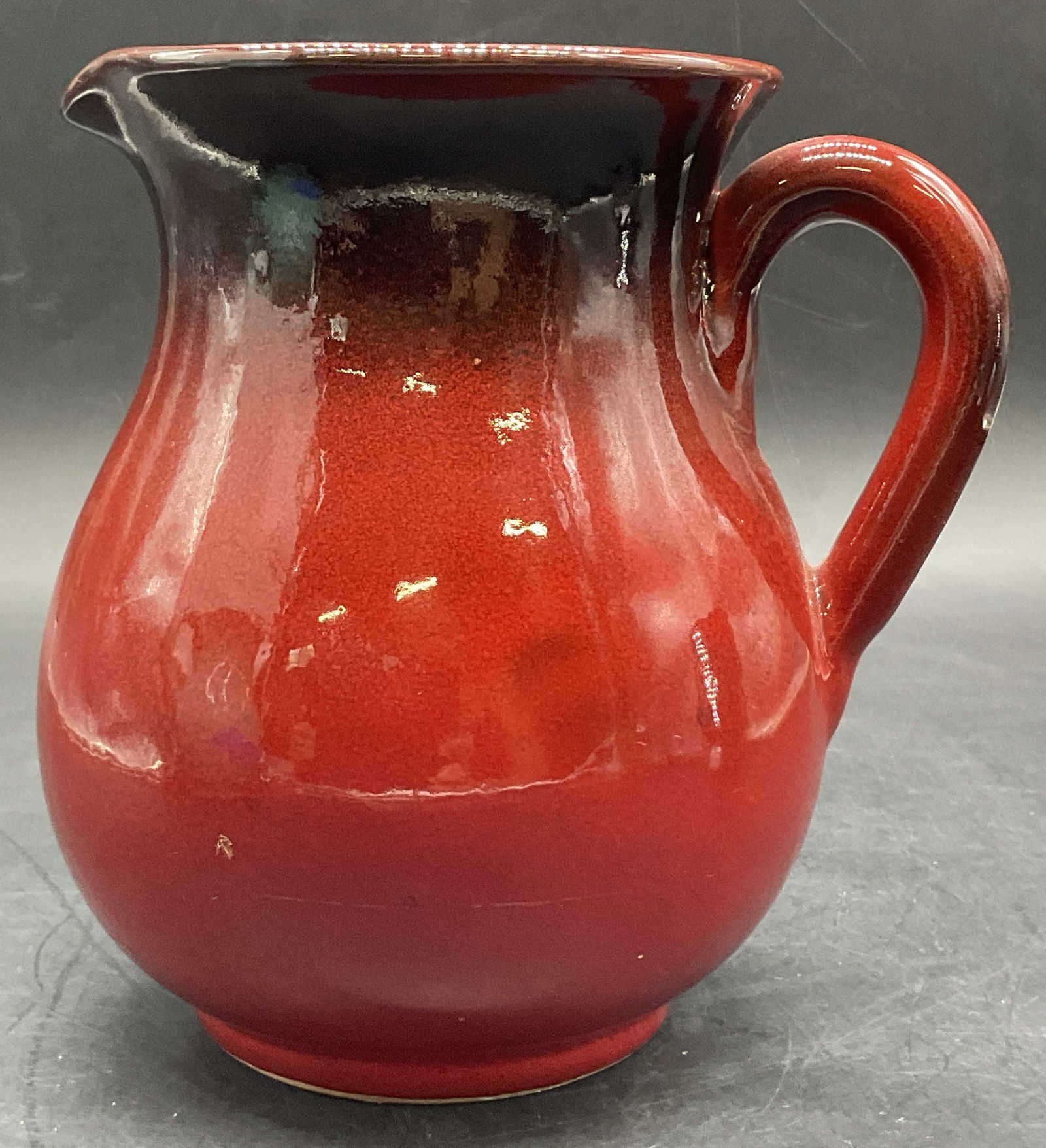 Vintage Handmade Red Pottery Pitcher, Italy (1 of 8)