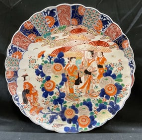Antique Japanese Imari Porcelain Charger Plate