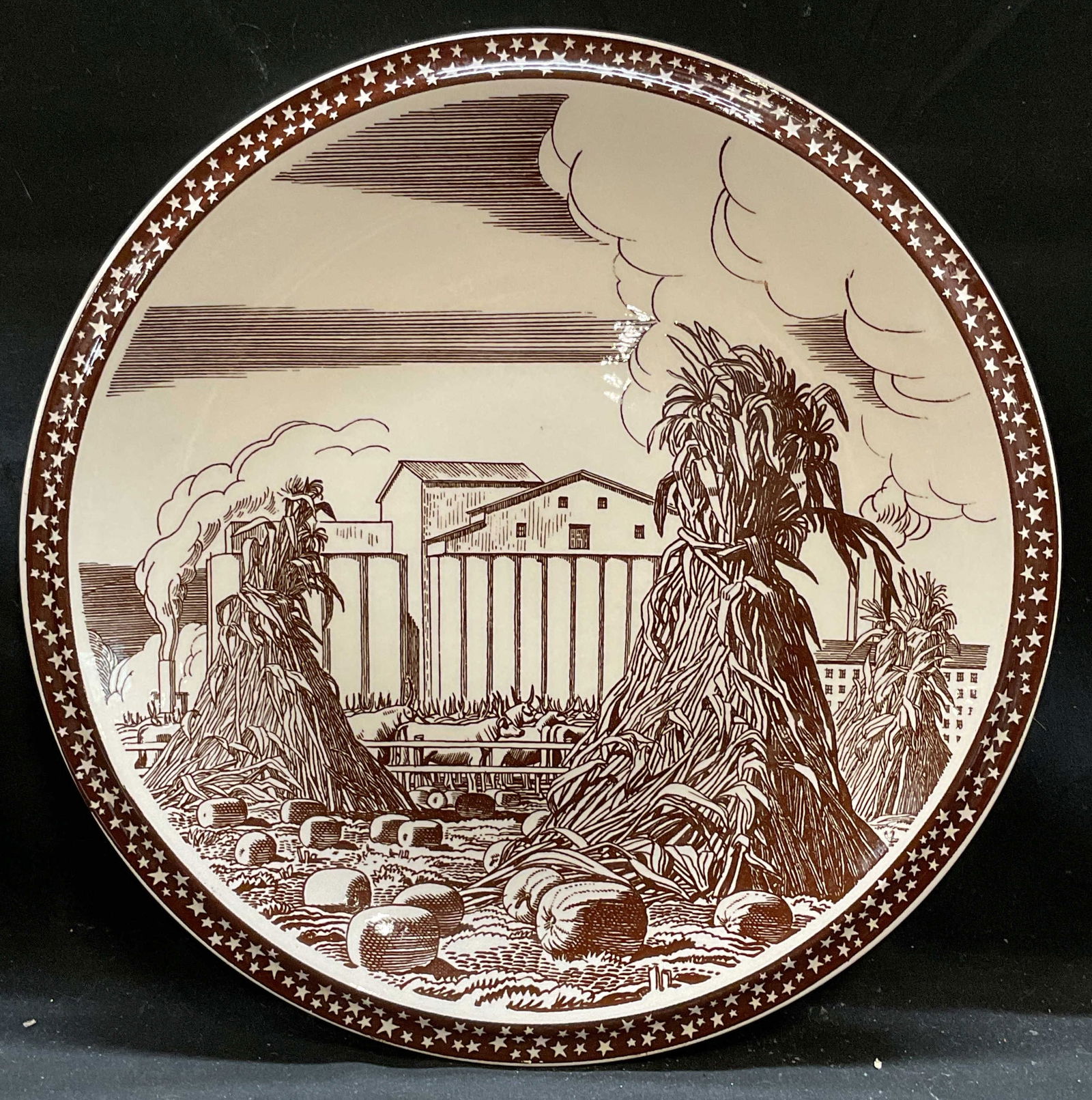 Vernon Kilns Rockwell Kent Our America Plate USA (1 of 6)