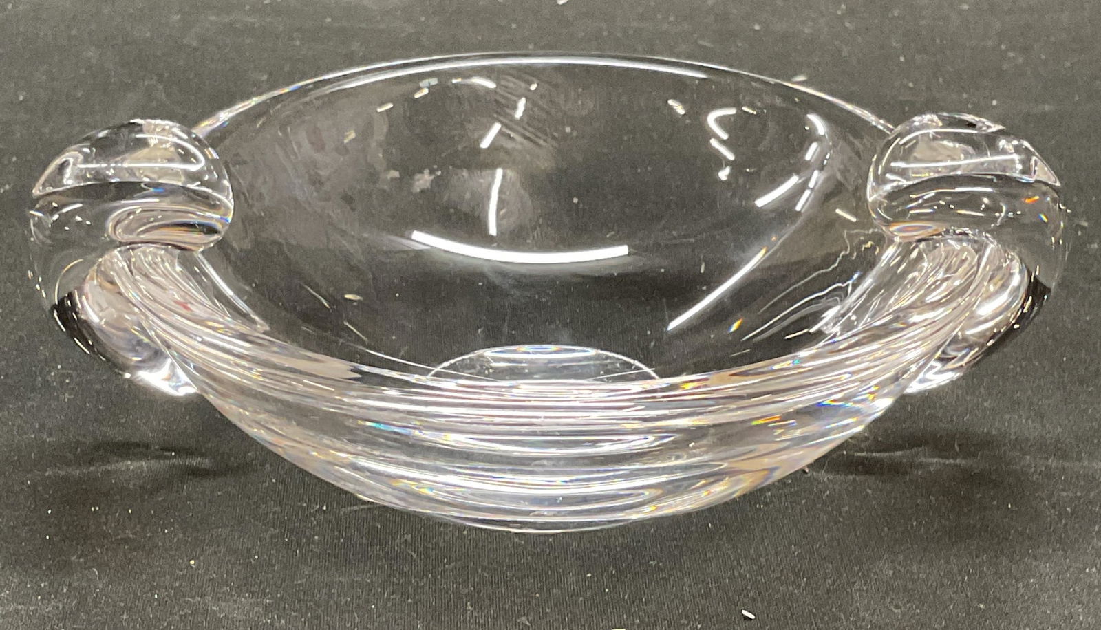 Vtg Steuben Art Deco Style Crystal Ashtray (1 of 6)