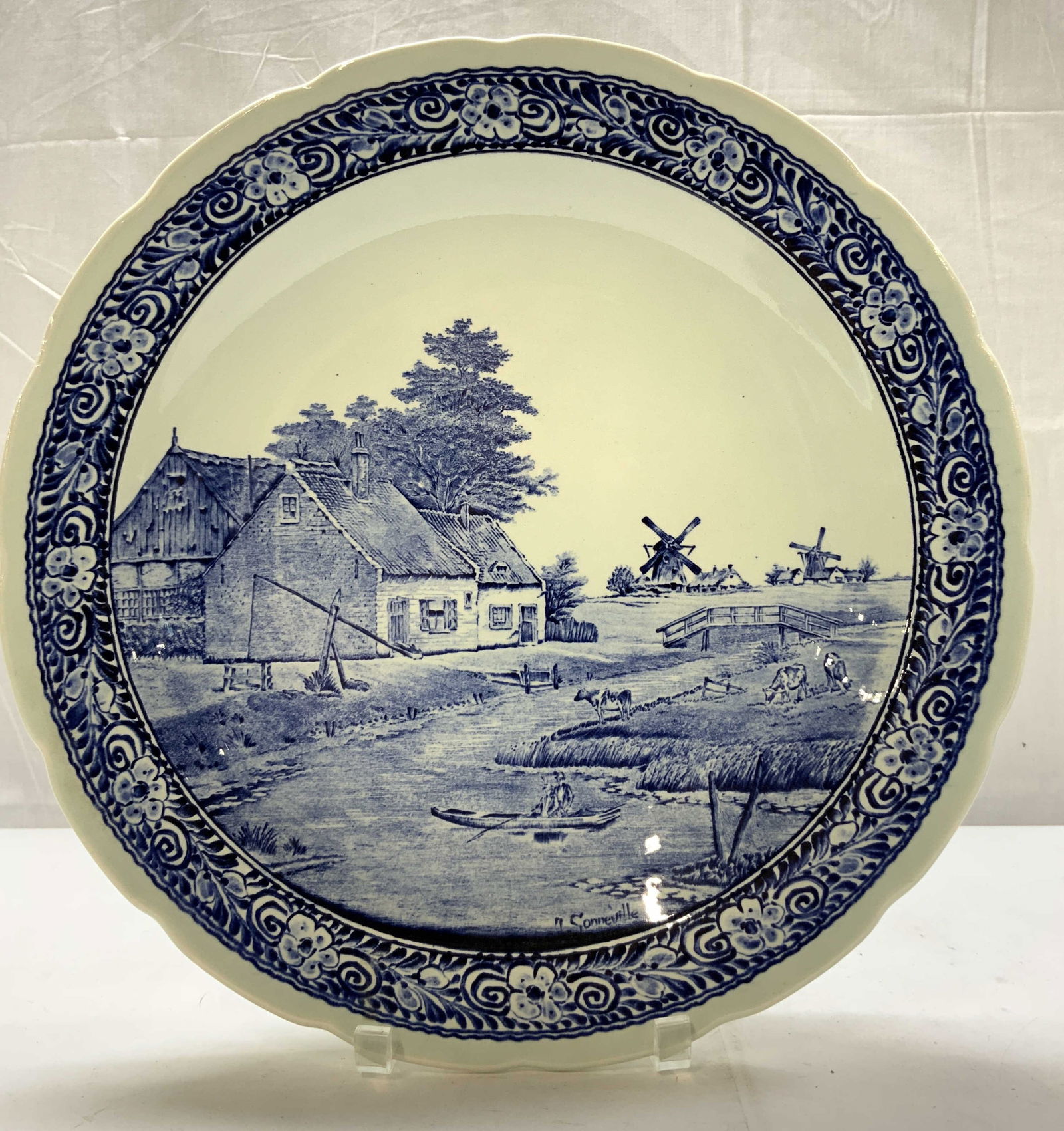 Royal Sphinx by BOCH Delfts Blue Decorative Plate (1 of 8)