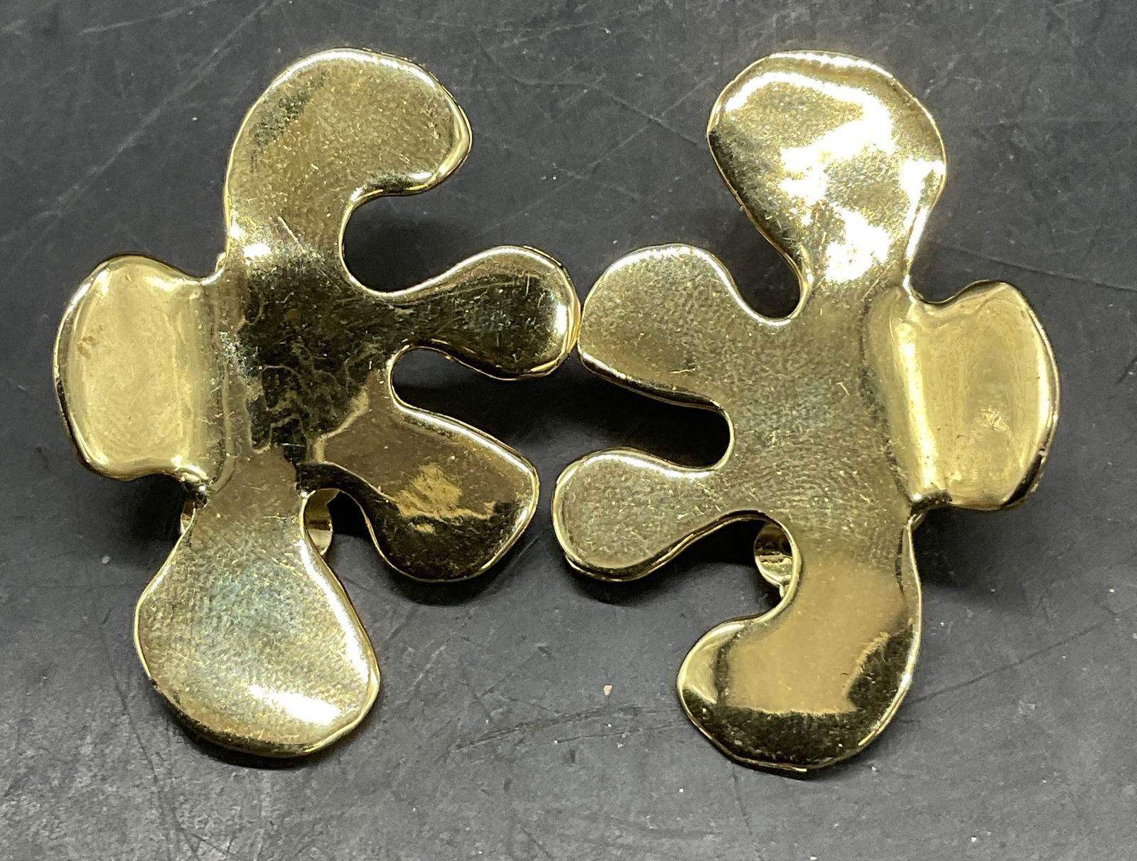 MFS Sign Sterling Silver Vermeil Abstract Earrings (1 of 7)