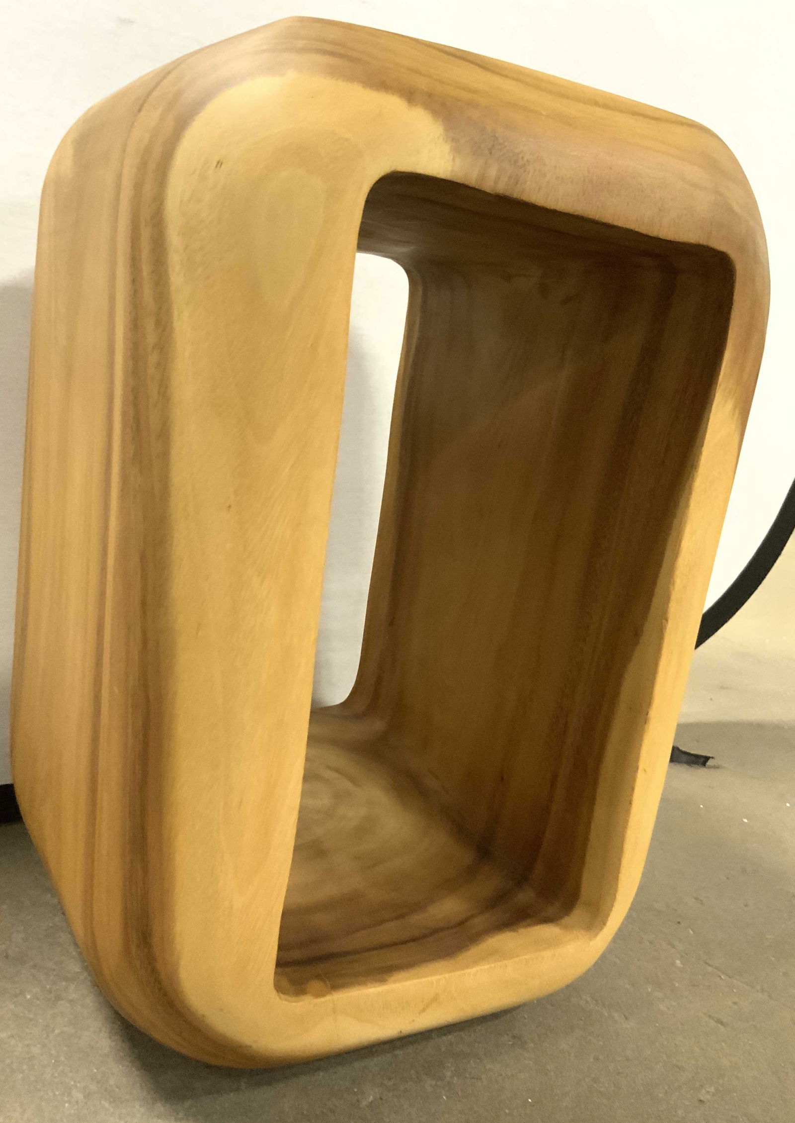 Handcrafted Wooden Side Table Tan (1 of 10)