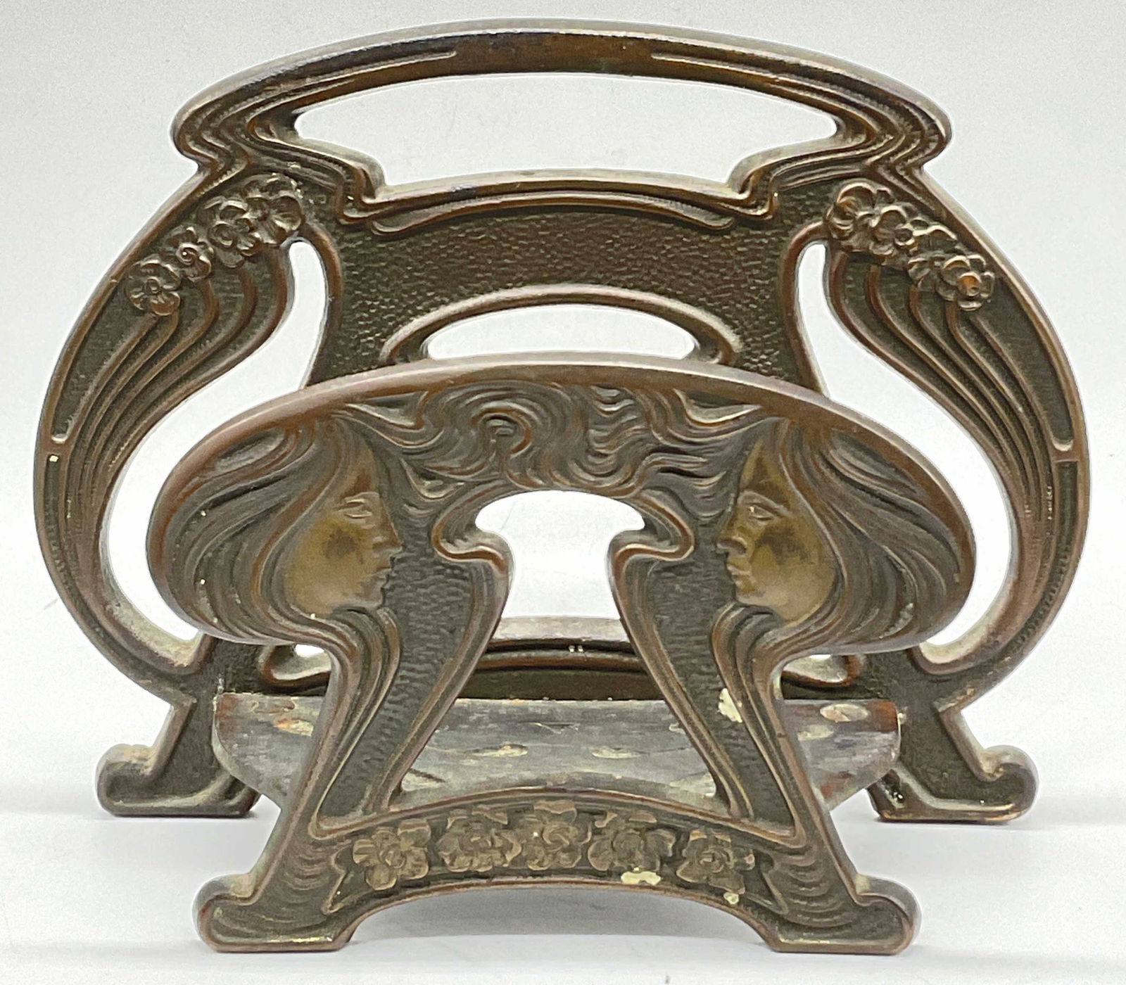 Vintage Art Nouveau Female Figural Letter Holder (1 of 9)