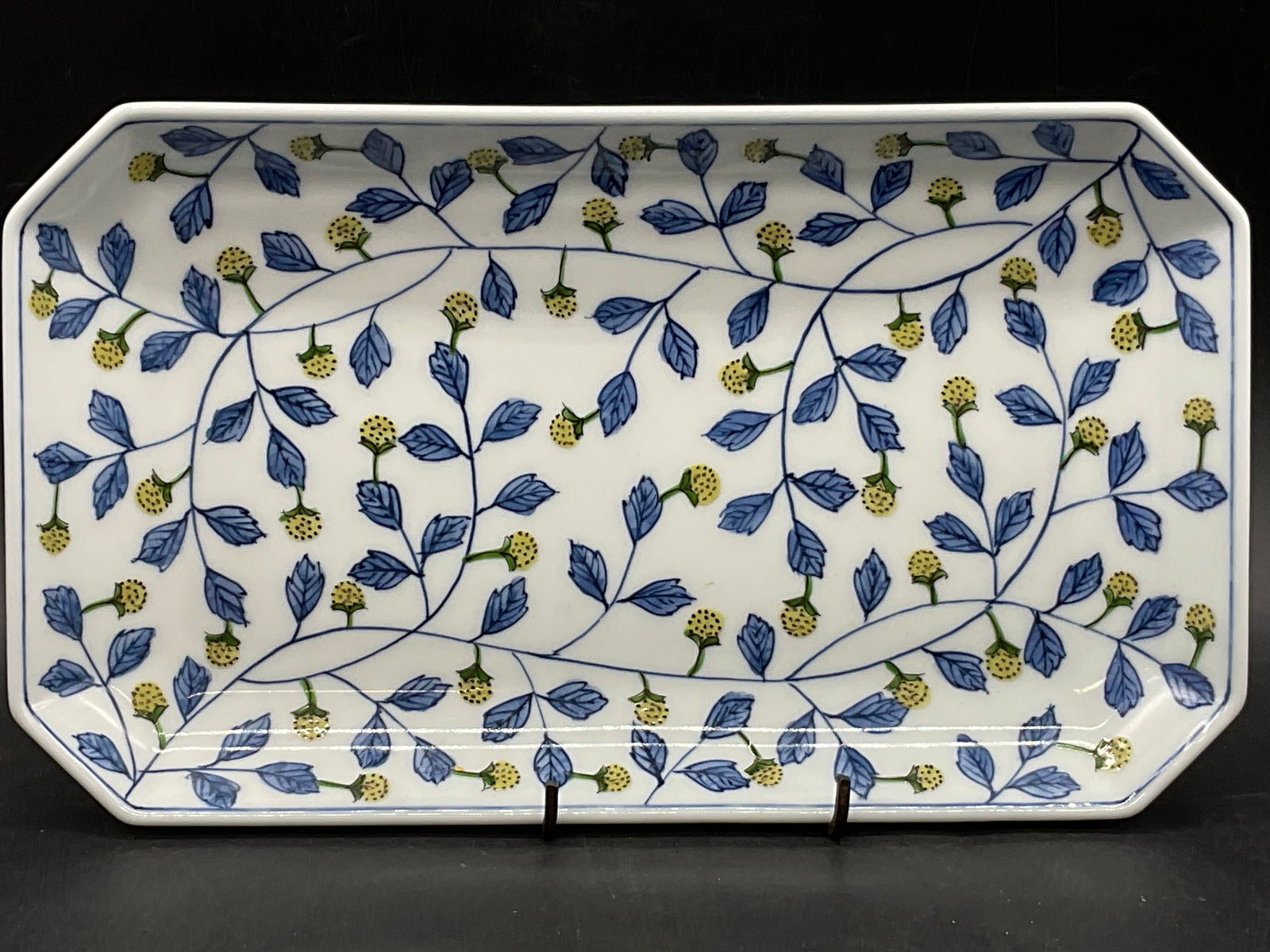 Vintage Signed Berry Motif Ceramic Serving Plate (1 of 7)