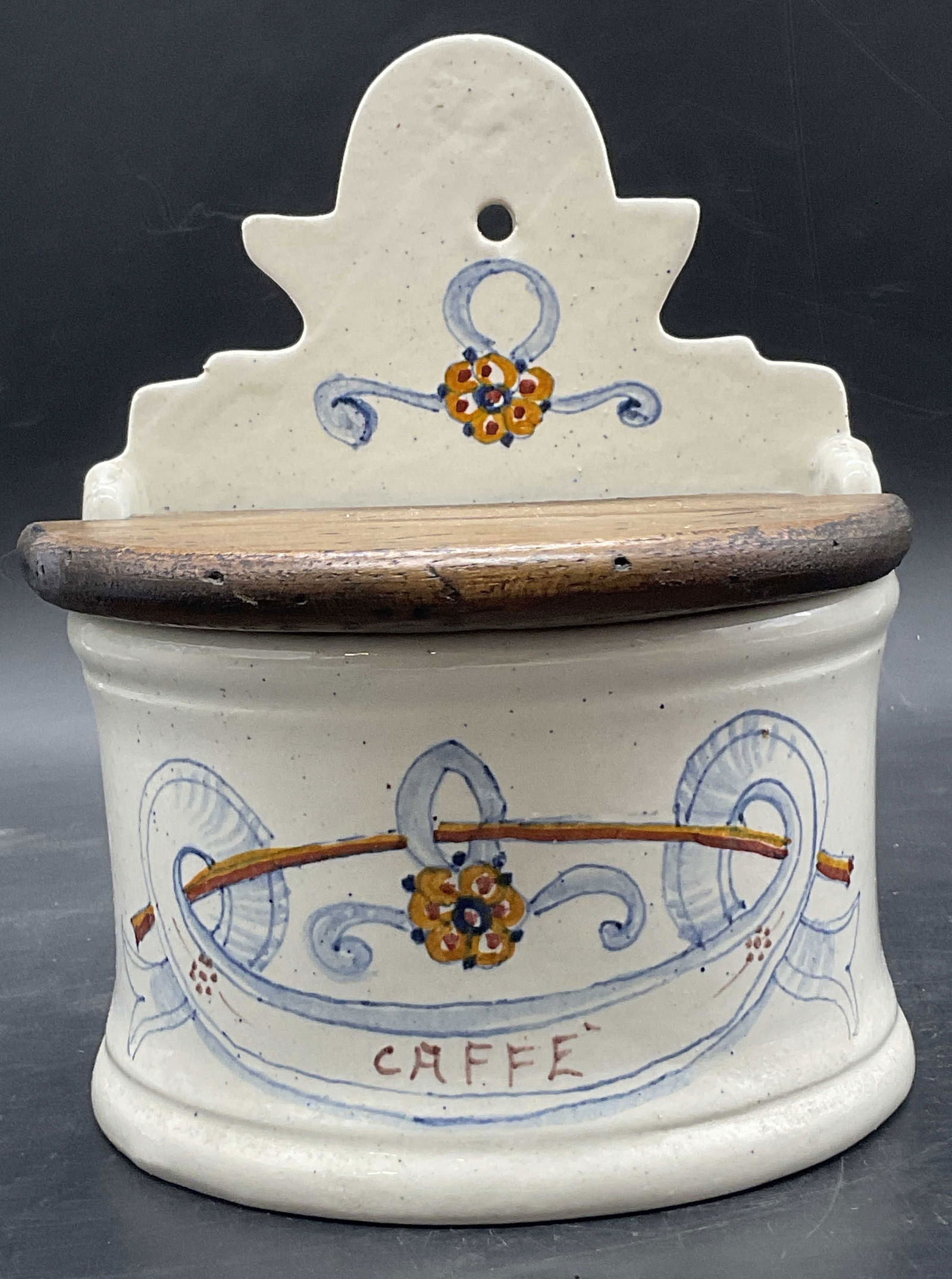 CAFFE Vintage Hand Painted Ceramic Kitchen Storage (1 of 9)