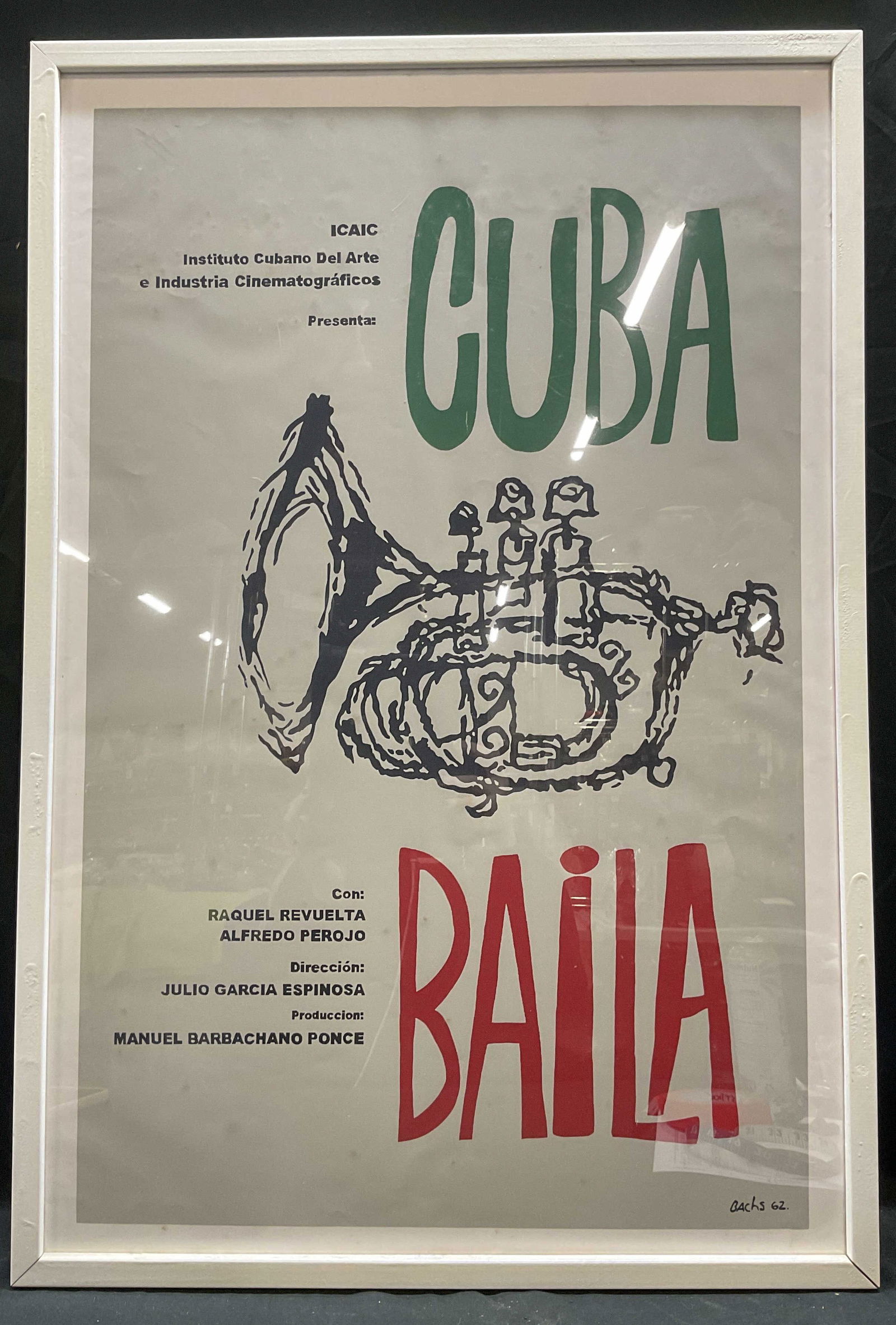 Framed Cuba Baila Film Poster, Bachs, 1961 (1 of 6)