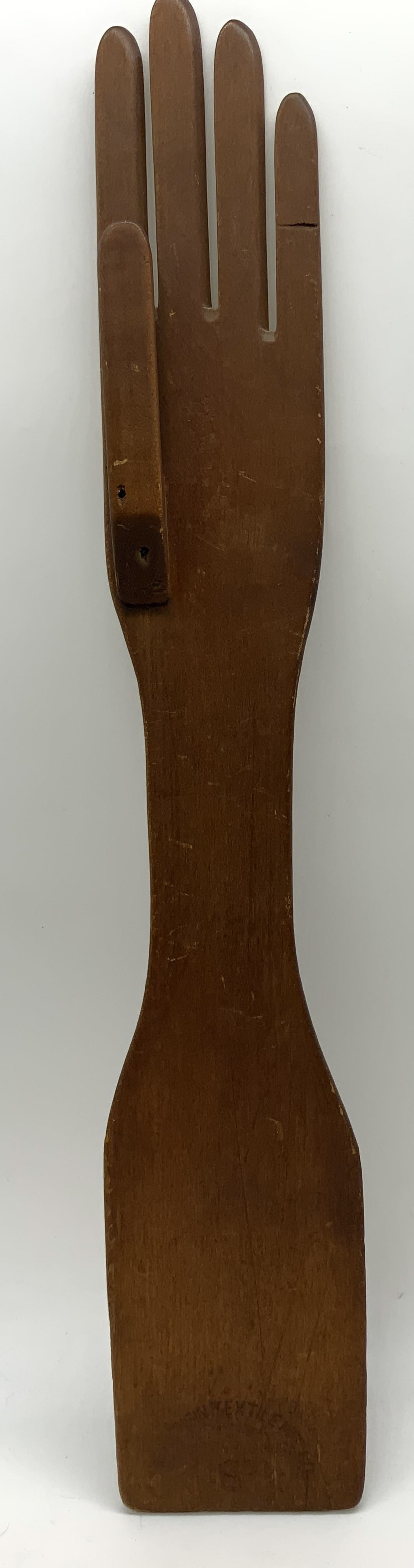 Vntg WISCONSIN TEXTILE Wooden Glove Stretcher (1 of 7)