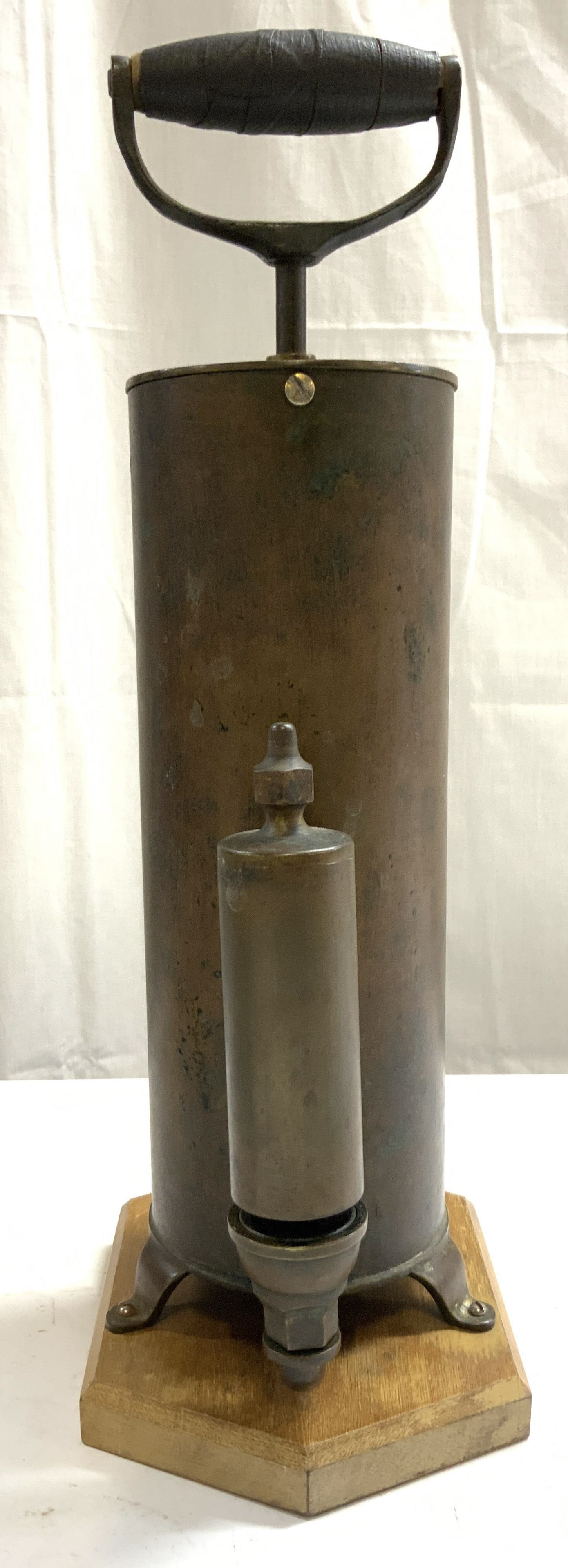 Antique Metal Train Whistle Mounted On Board (1 of 11)