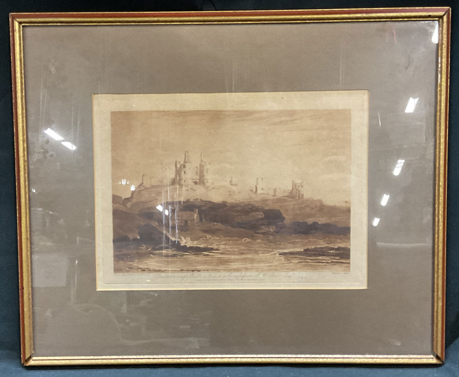 JMW Turner & C. Turner, Castle Etching, 1808 (1 of 6)
