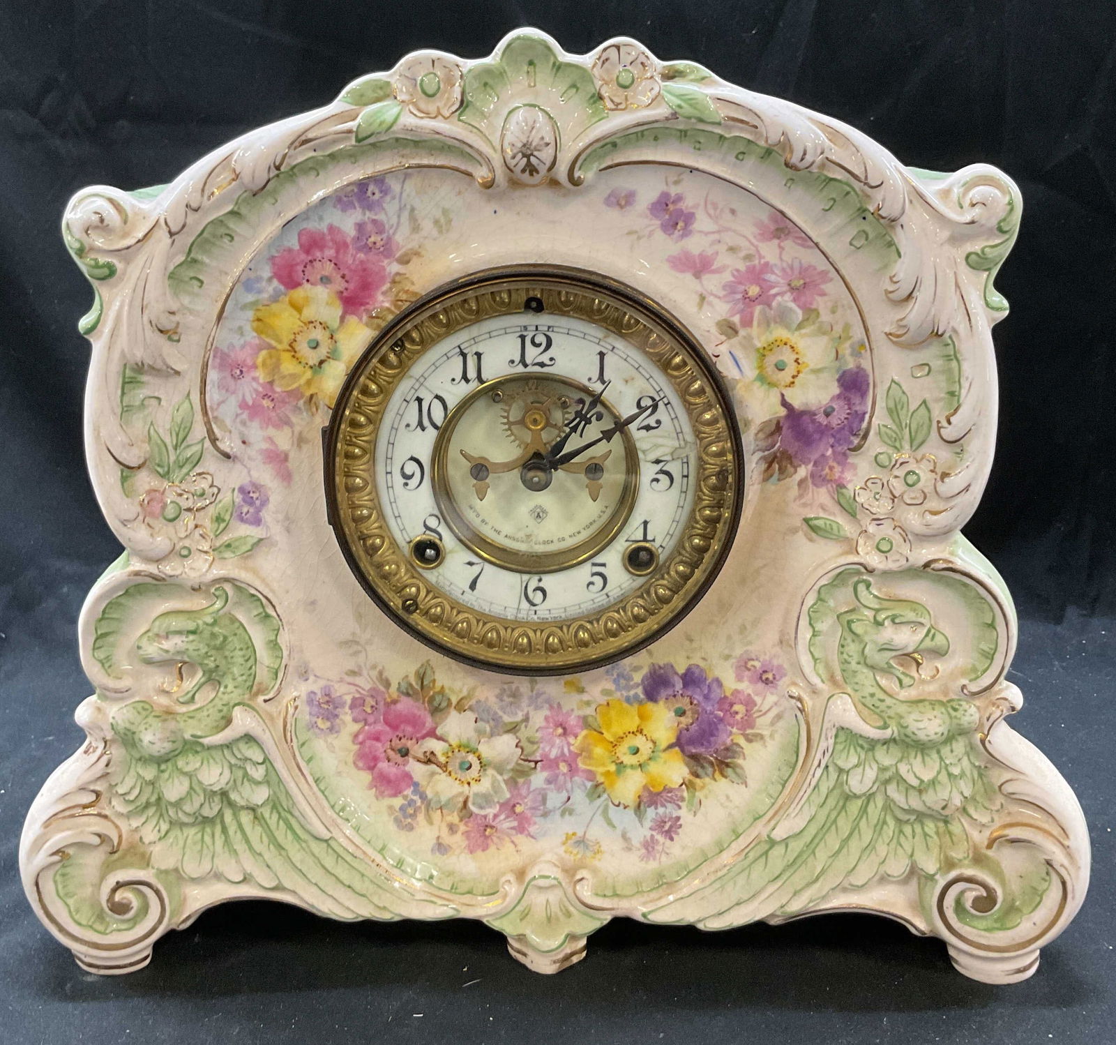ANSONIA La Corsica Royal Bonn Porcelain Clock (1 of 10)