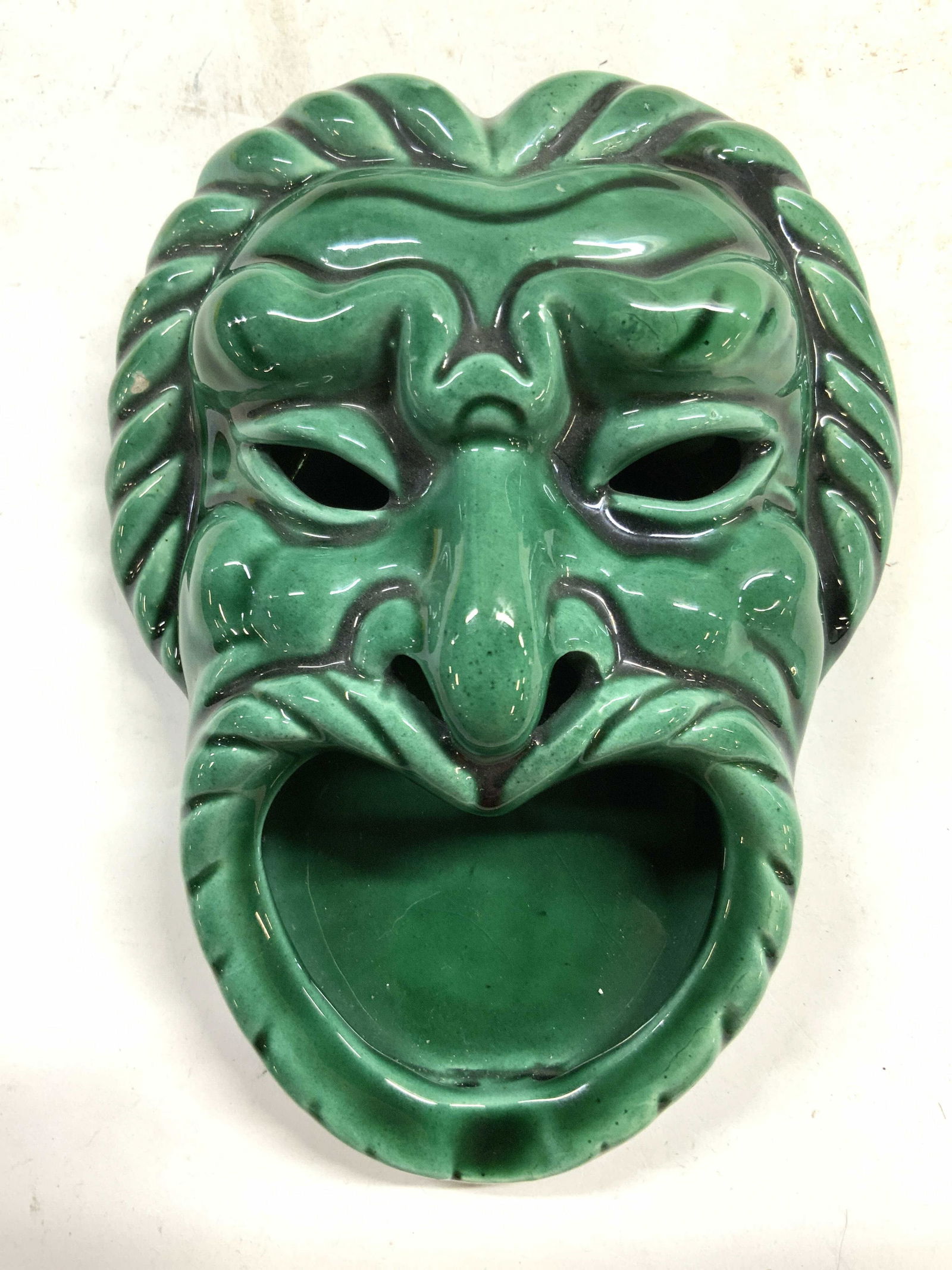 Vtg Ceramic Tribal Face Trinket Dish Wall Hanging (1 of 8)