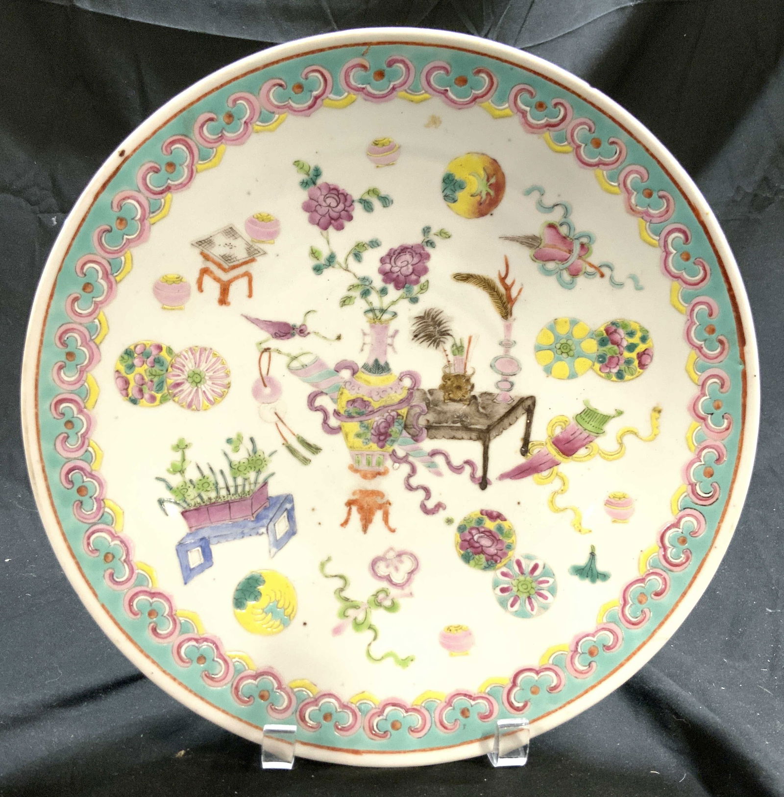 Vintage Hand Painted Asian Porcelain Plate (1 of 9)