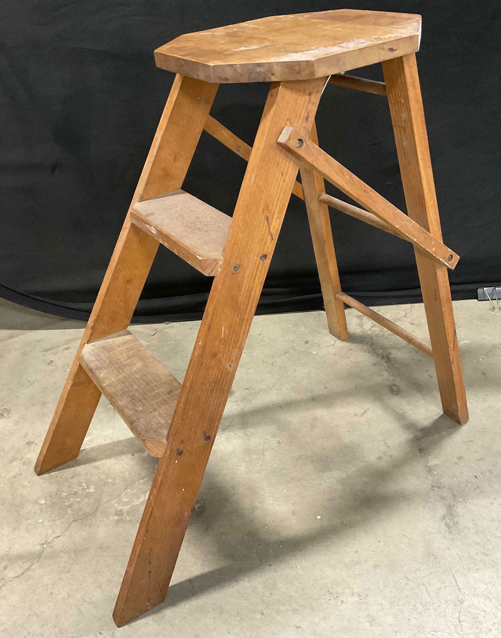 Vintage Wooden Folding Step Ladder (1 of 7)