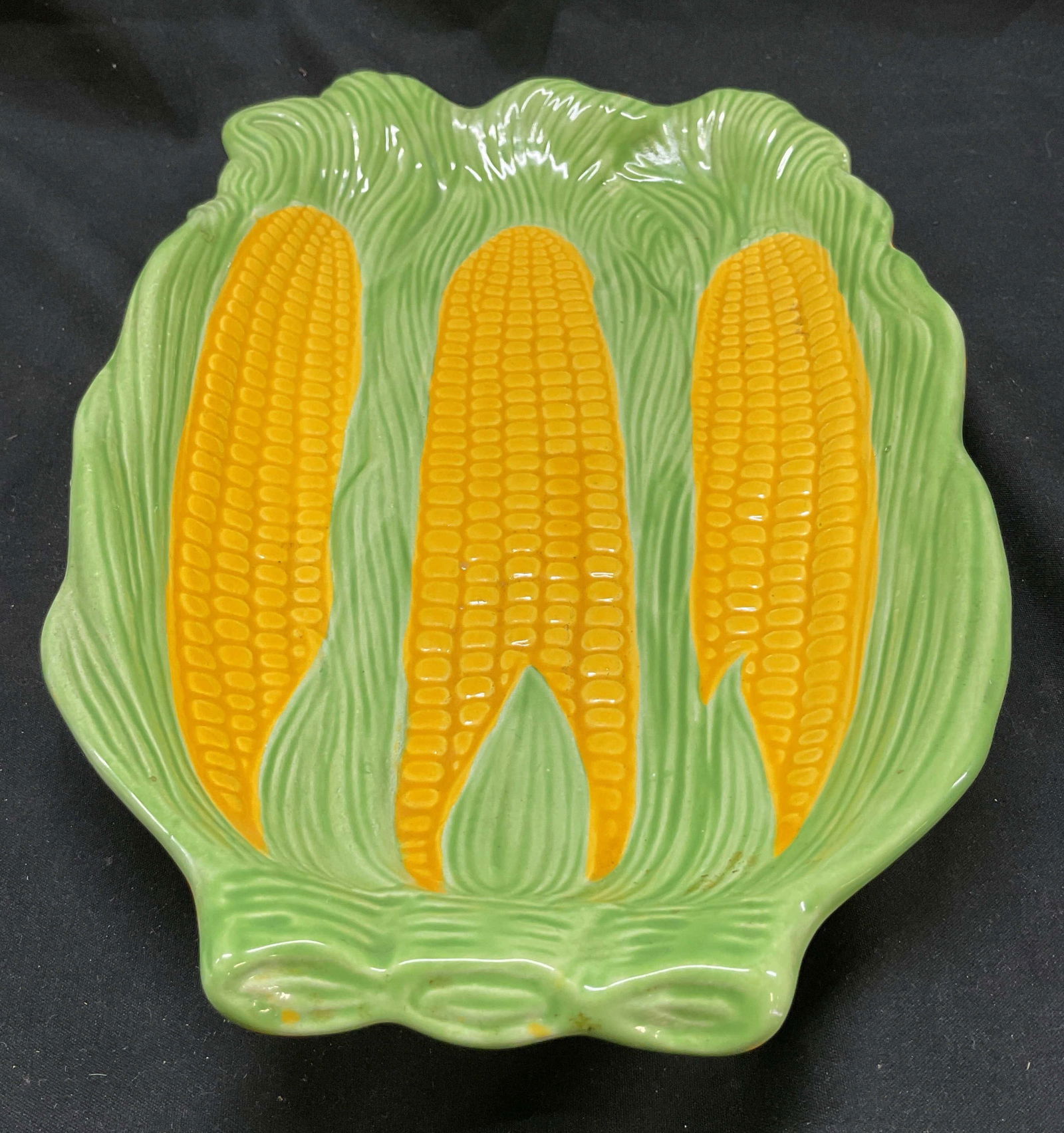 Vtg Ceramic Corn in Husk Vegetable Platter Japan (1 of 8)