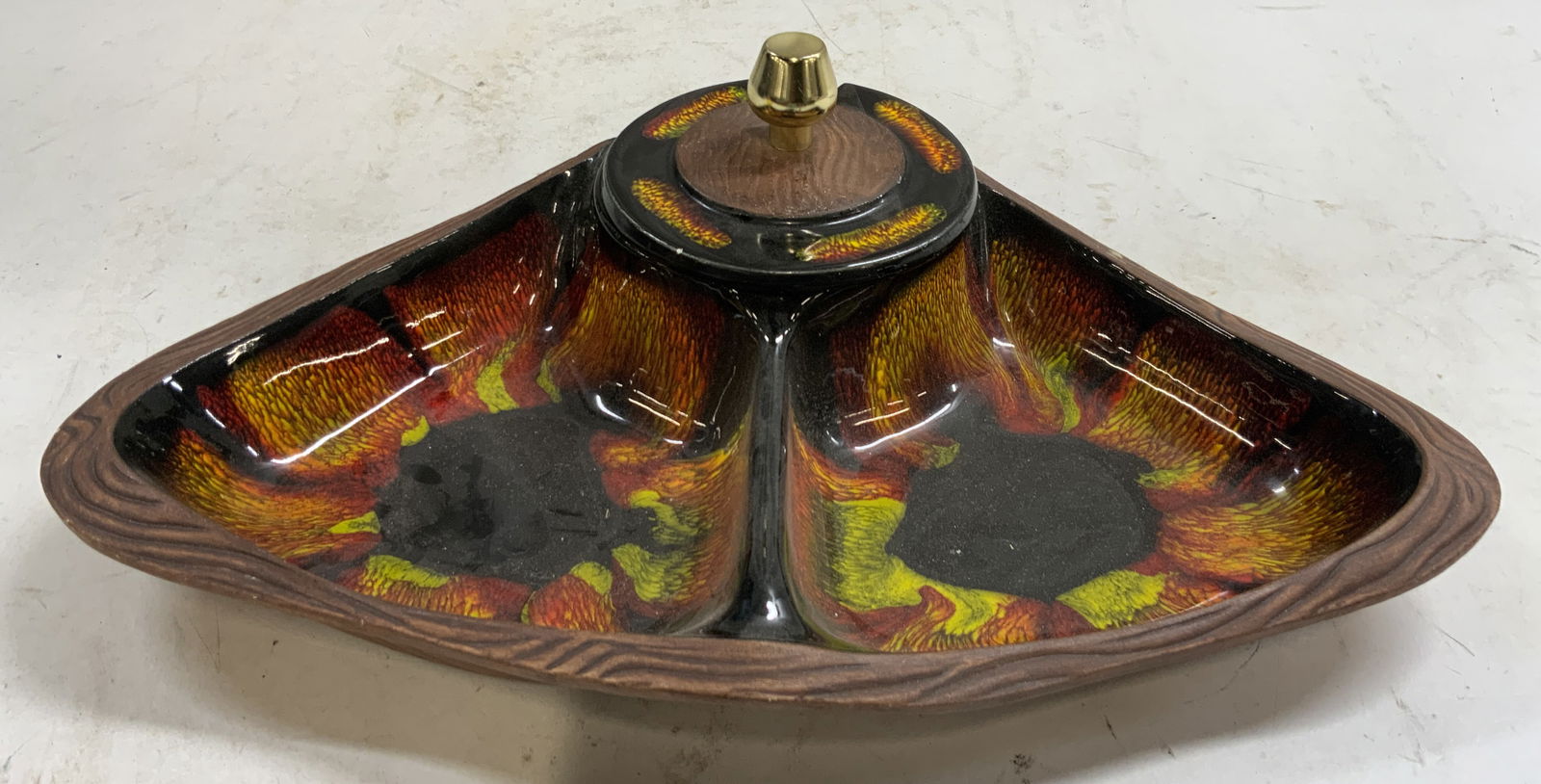 Sequoia Ware Vtg Crmc Platter W Bowl Lid USA 14in (1 of 12)