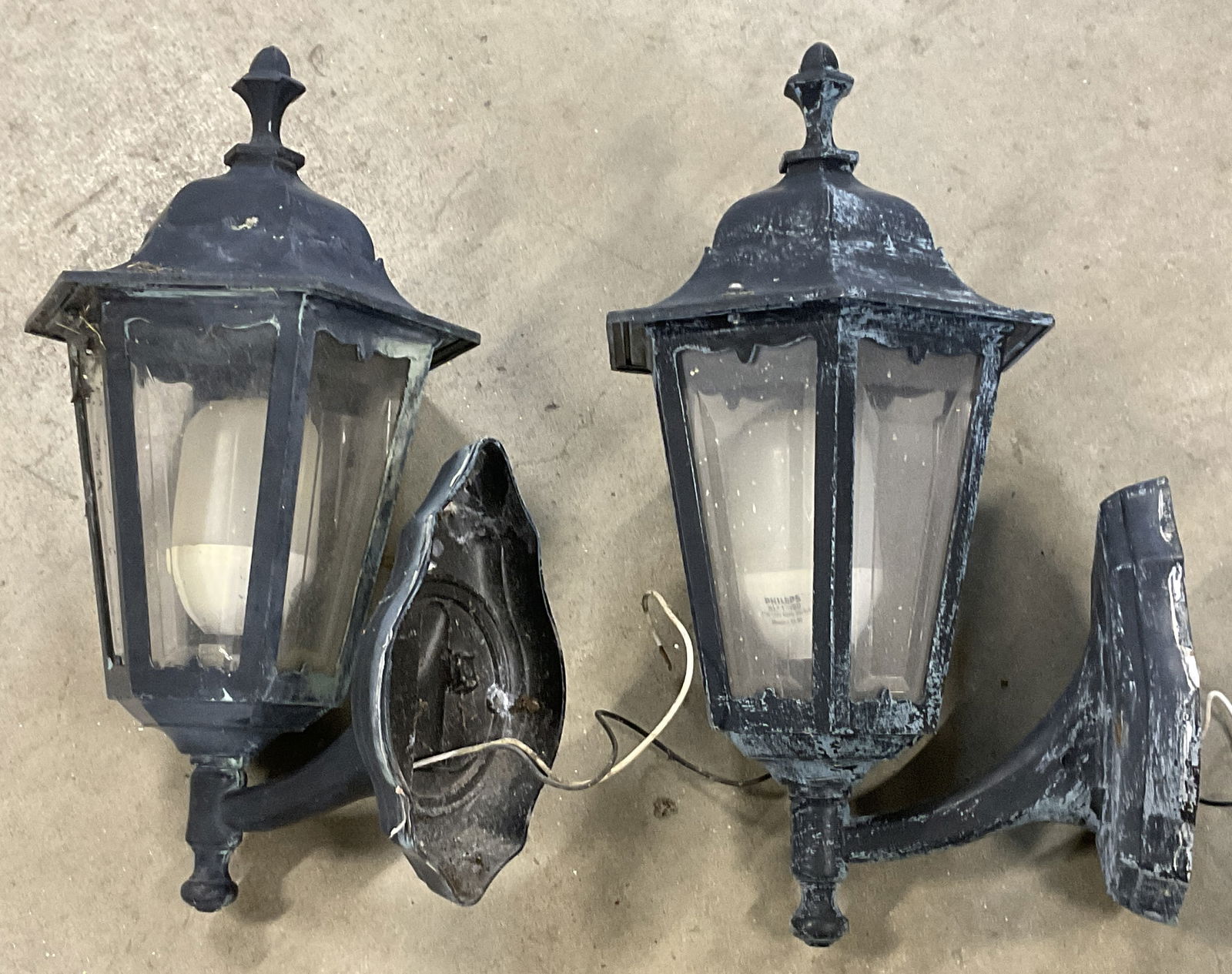 Pair Vintage Outdoor Lantern Lighting Fixtures (1 of 8)